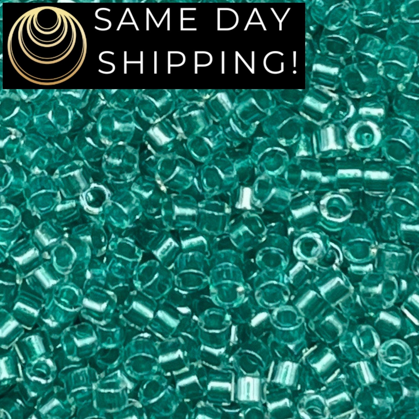 DB0904 SAME DAY SHIPPING! 1 Gram up to 20 Grams Miyuki 11/0 Delica Beads Sparkling Aqua Green Lined -Free Container!