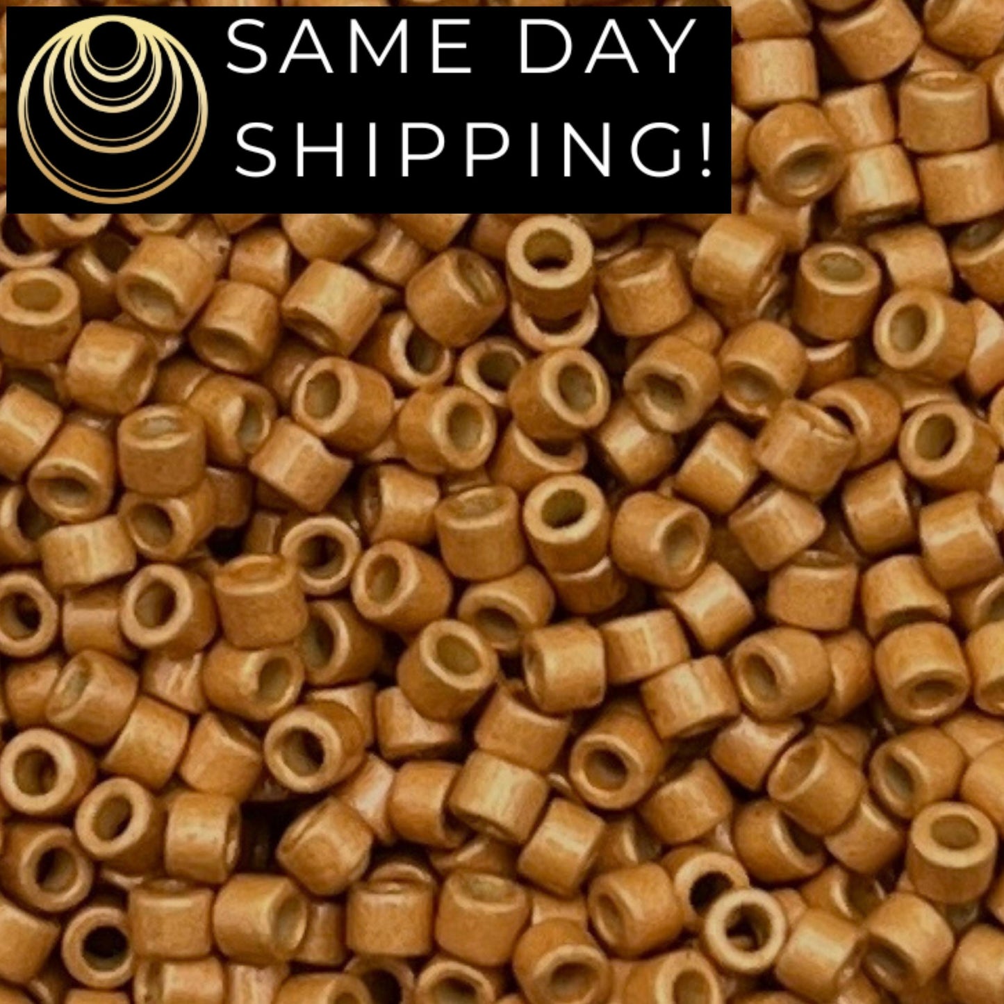 DB1833F SAME DAY SHIPPING! 1 Gram up to 20 Grams Miyuki 11/0 Delica Beads Duracoat Galvanized Matte Yellow Gold -Free Container!