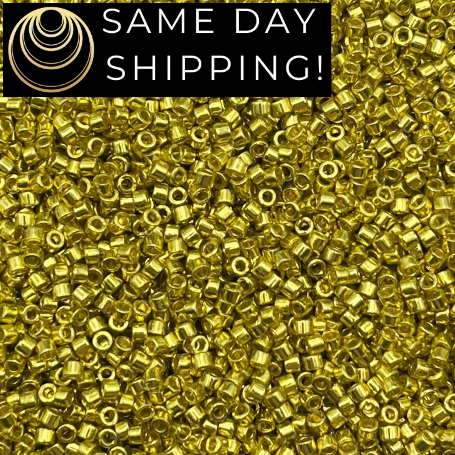 DB1835 SAME DAY SHIPPING! 1 Gram up to 20 Grams Miyuki 11/0 Delica Beads Duracoat Glavanized Lemon Zest -Free Container!