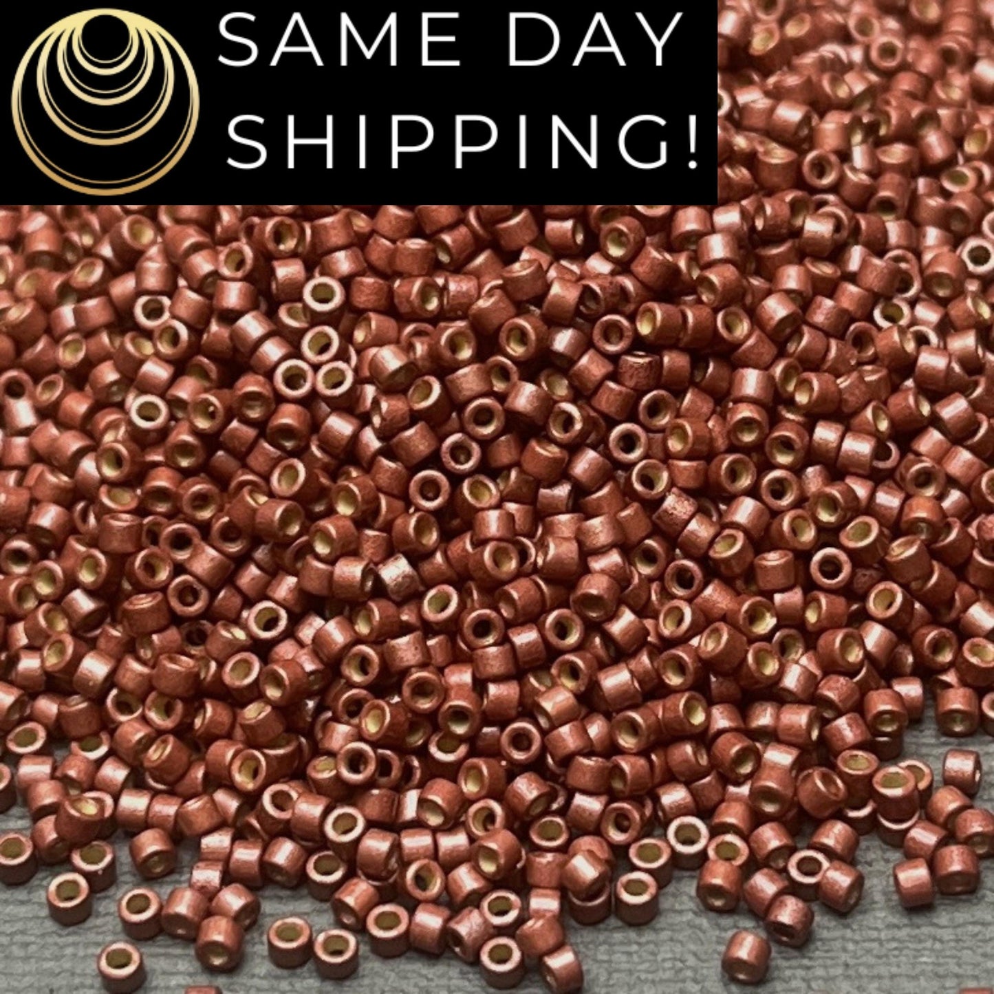 DB1842F SAME DAY SHIPPING! 1 Gram up to 20 Grams Miyuki 11/0 Delica Beads Duracoat Galvanized Matte Dark Berry -Free Container!