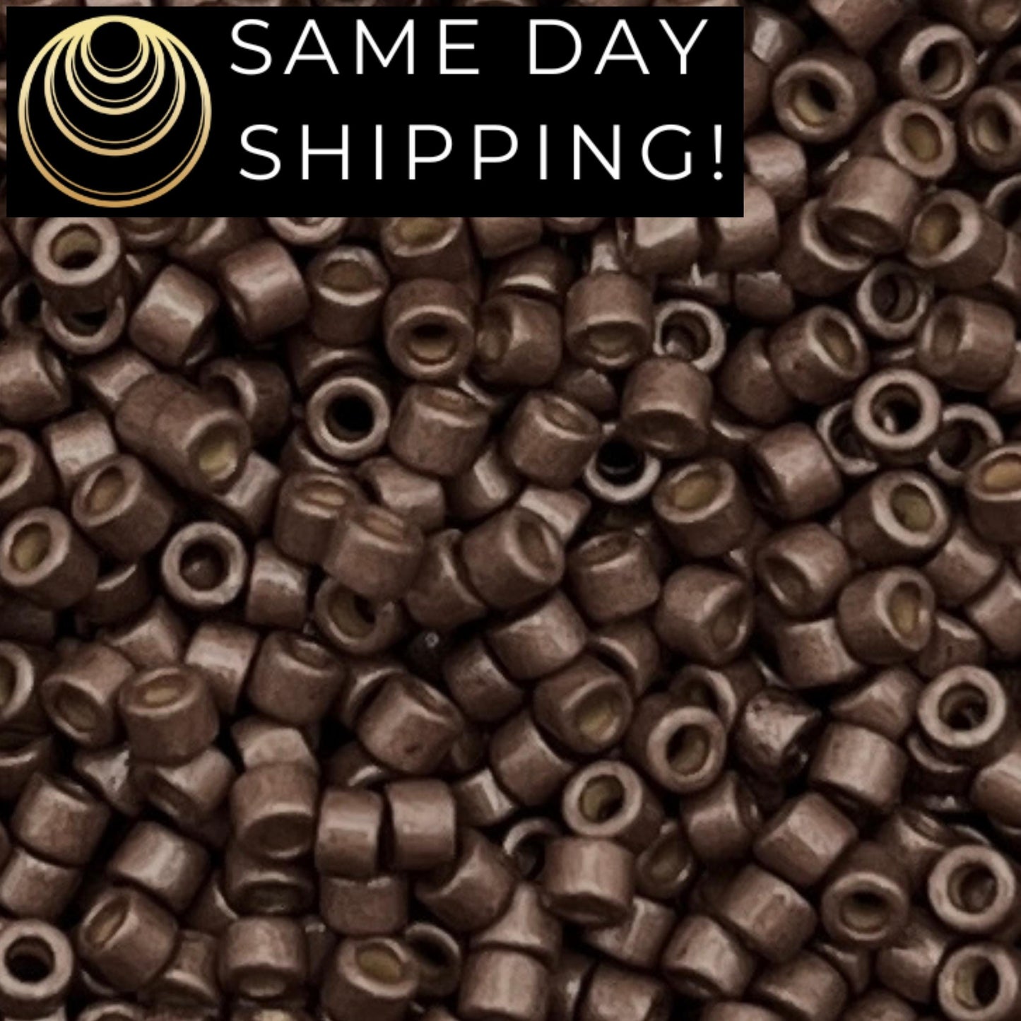 DB1843F SAME DAY SHIPPING! 1 Gram up to 20 Grams Miyuki 11/0 Delica Beads Duracoat Galvanized Matte Dark Mauve -Free Container!