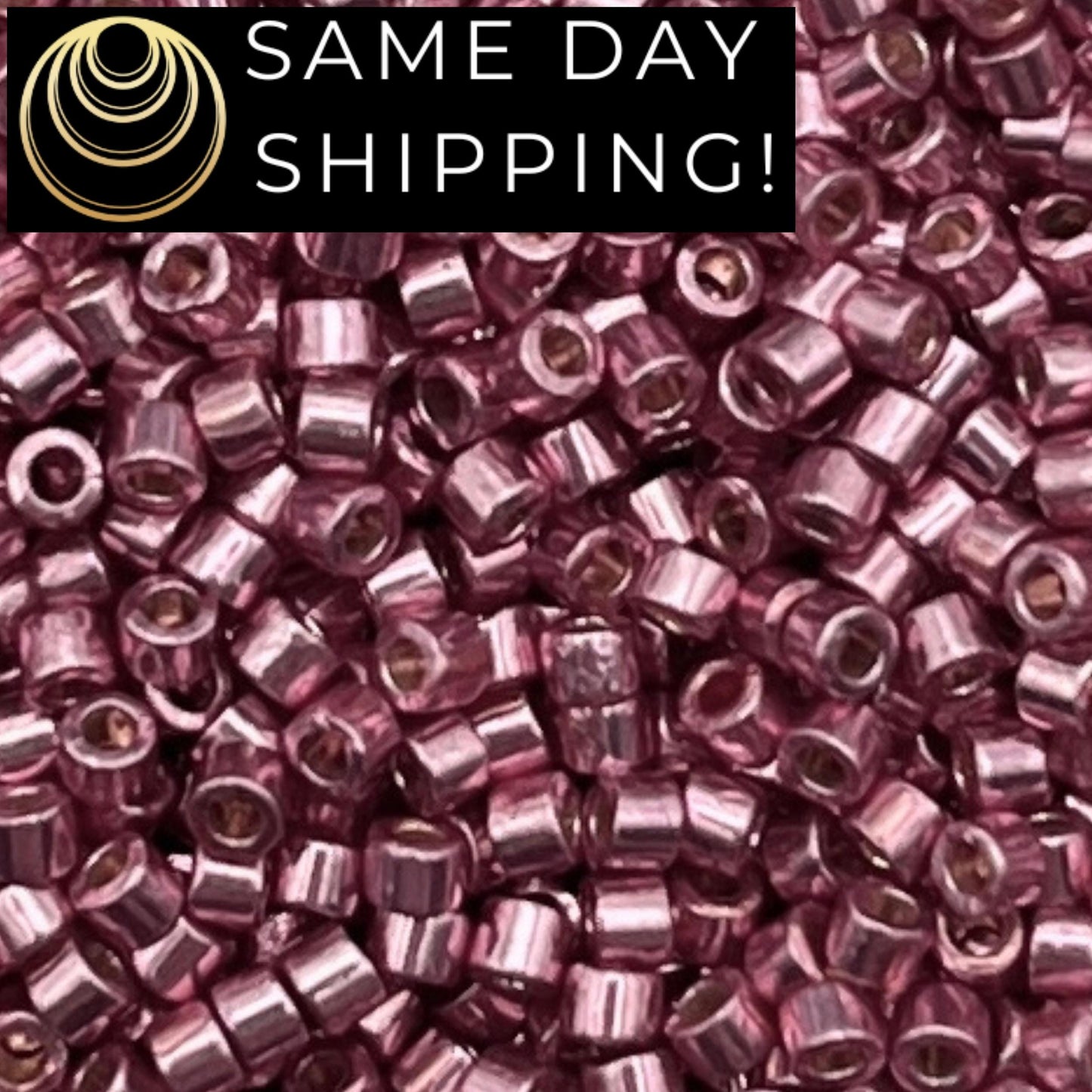 DB1848 SAME DAY SHIPPING! 1 Gram up to 20 Grams Miyuki 11/0 Delica Beads Duracoat Galvanized Dusty Orchid -Free Container!