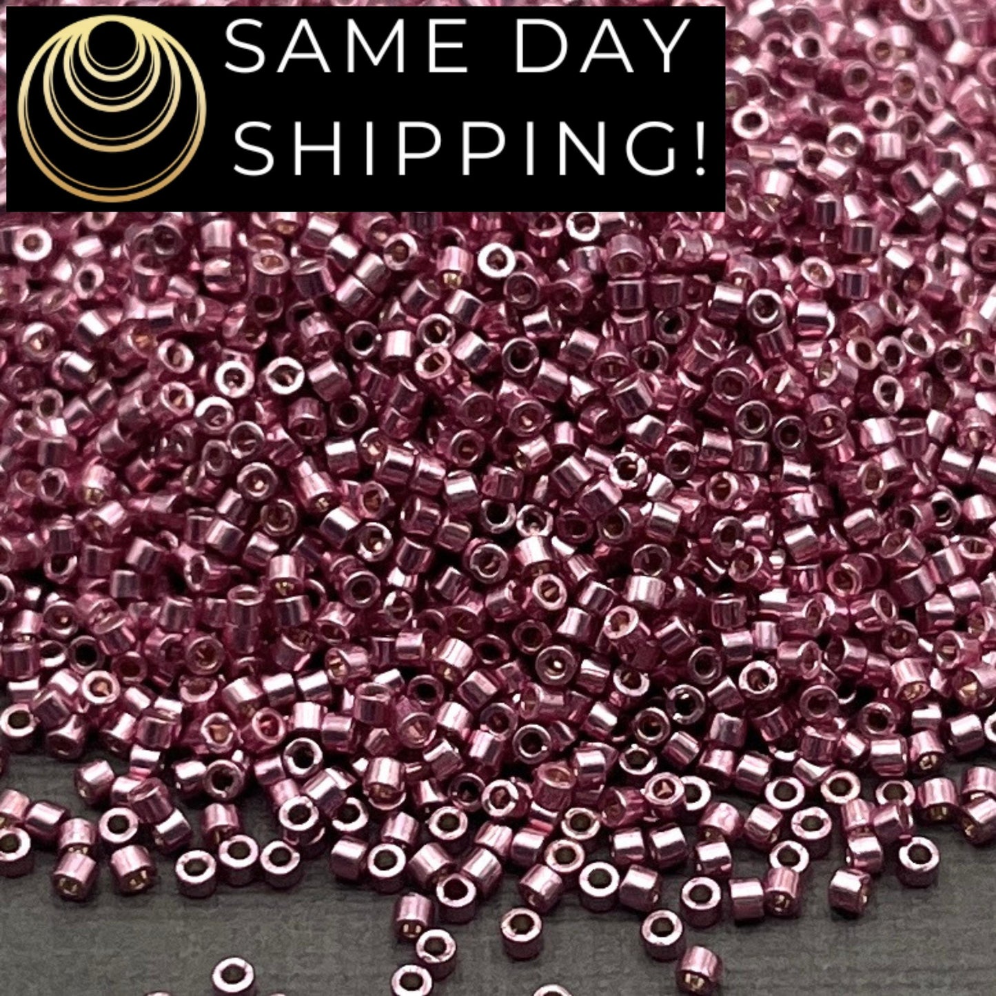 DB1848 SAME DAY SHIPPING! 1 Gram up to 20 Grams Miyuki 11/0 Delica Beads Duracoat Galvanized Dusty Orchid -Free Container!