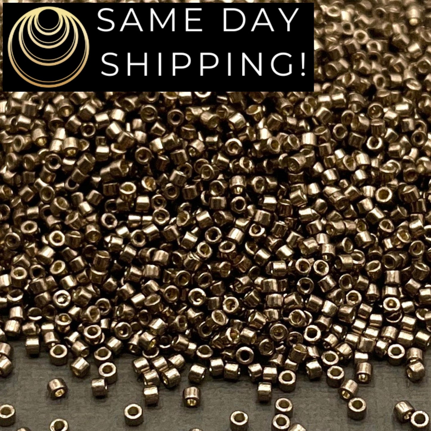 DB1852 SAME DAY SHIPPING! 1 Gram up to 20 Grams Miyuki 11/0 Delica Beads Duracoat Galvanized Pewter -Free Container!