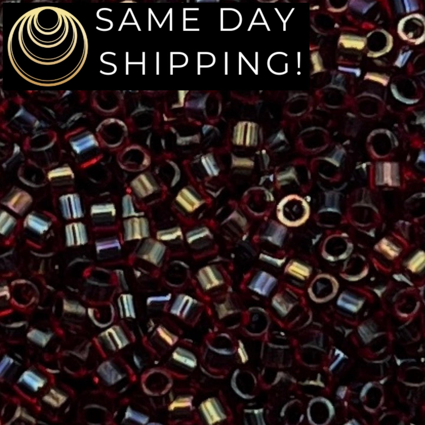 DB297 SAME DAY Shipping! 1 Gram-20 Grams Miyuki 11/0 Delica Beads Garnet Lined Ruby AB DB0297 -Free Container!