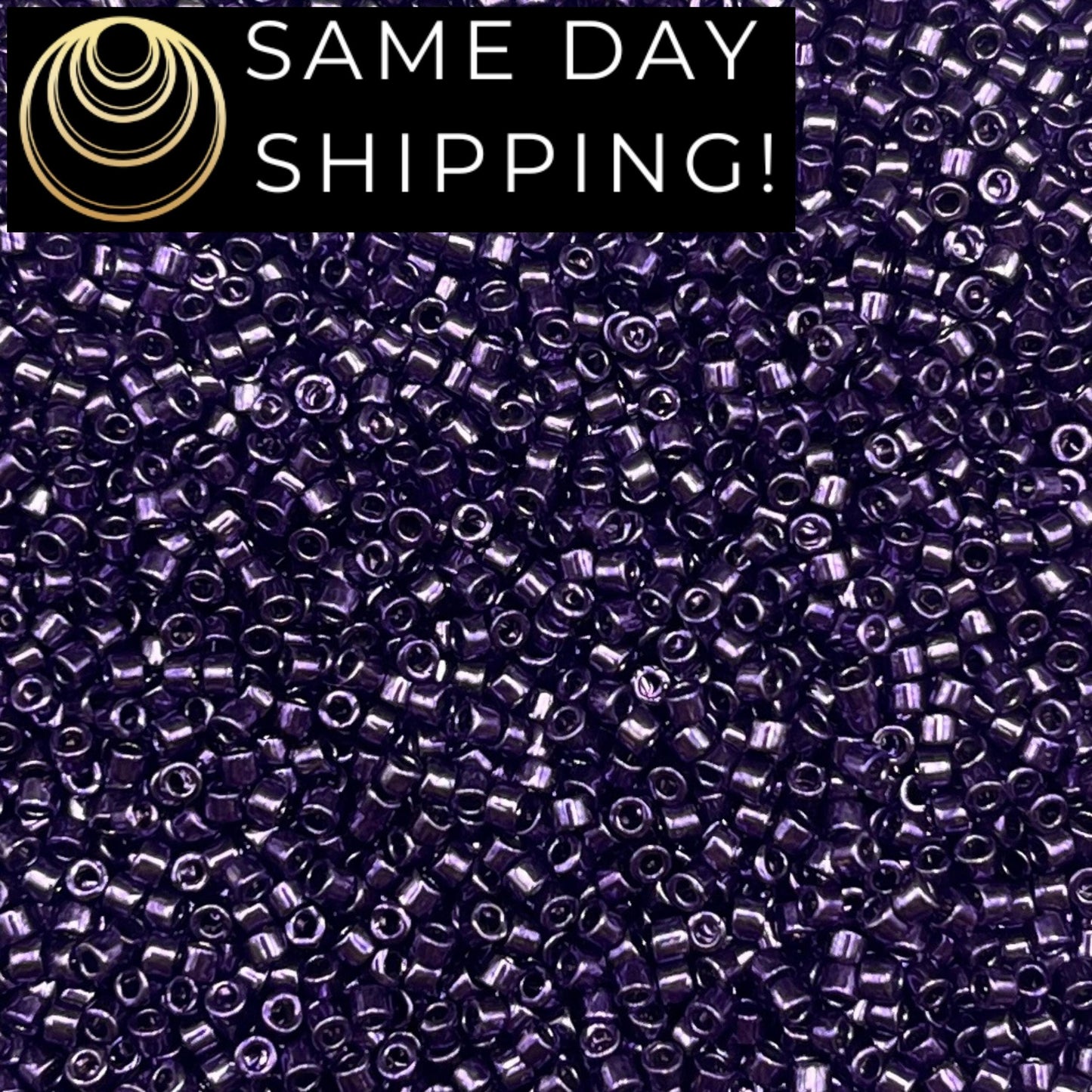 DB464 SAME DAY SHIPPING! 1 Gram-20 Grams Miyuki 11/0 Delica Beads Dyed Nickel Plated Eggplant DB0464 -Free Container!