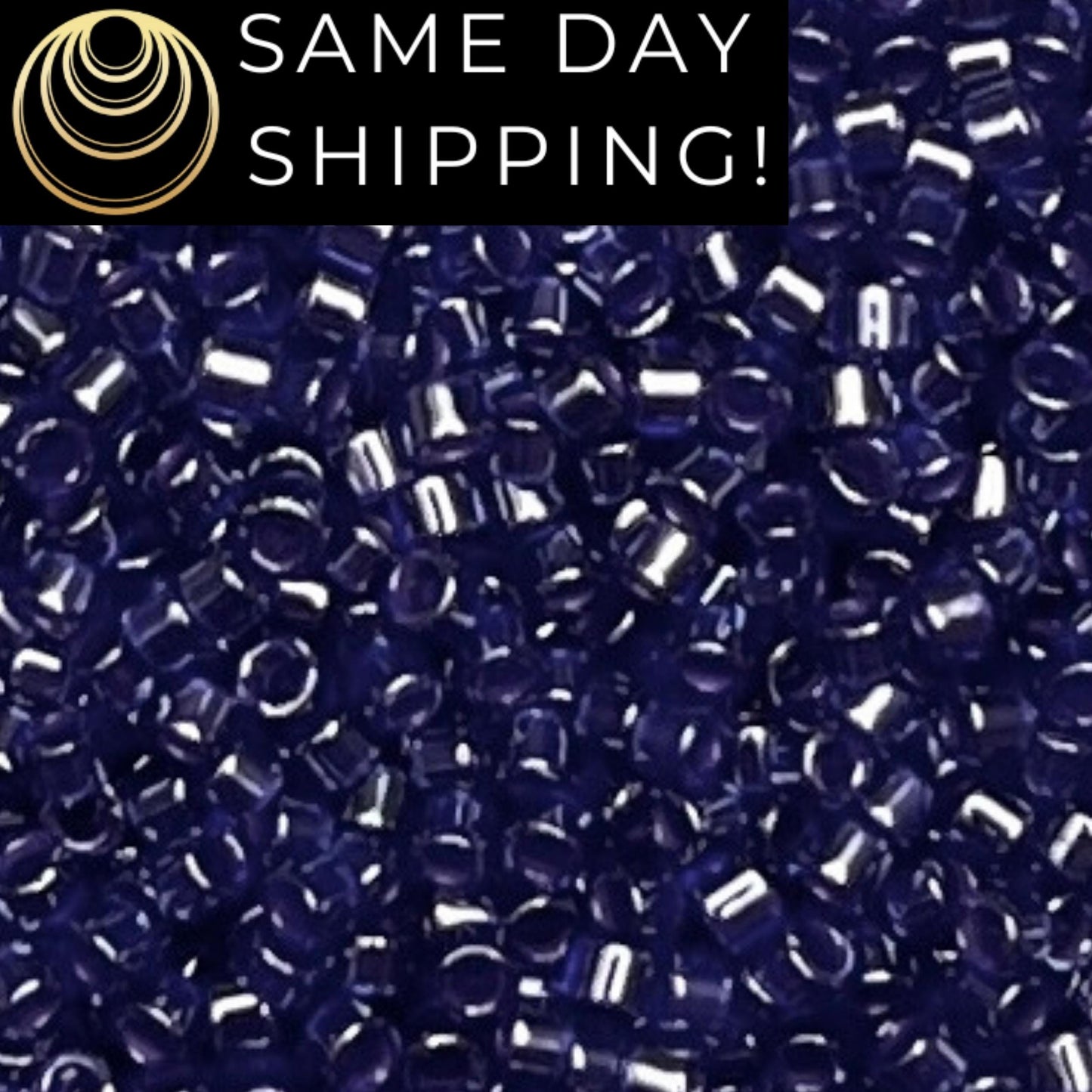 DB0277 SAME DAY SHIPPING! 1 Gram-20 Grams Miyuki 11/0 Delica Beads Transparent Cobalt Blue Luster DB277 -Free Container!