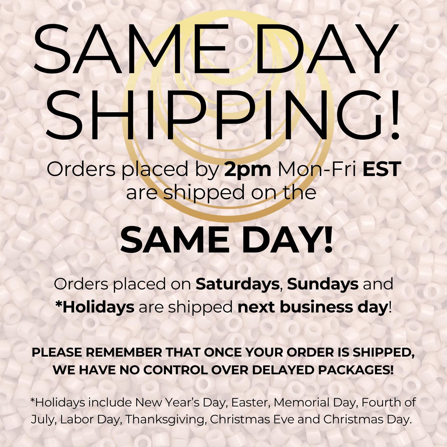 DB2524 (1 gram-20 grams) Miyuki Size 11/0 Delica Beads 24 kt Gold Lined Champagne-Free Container! Same Day Shipping!