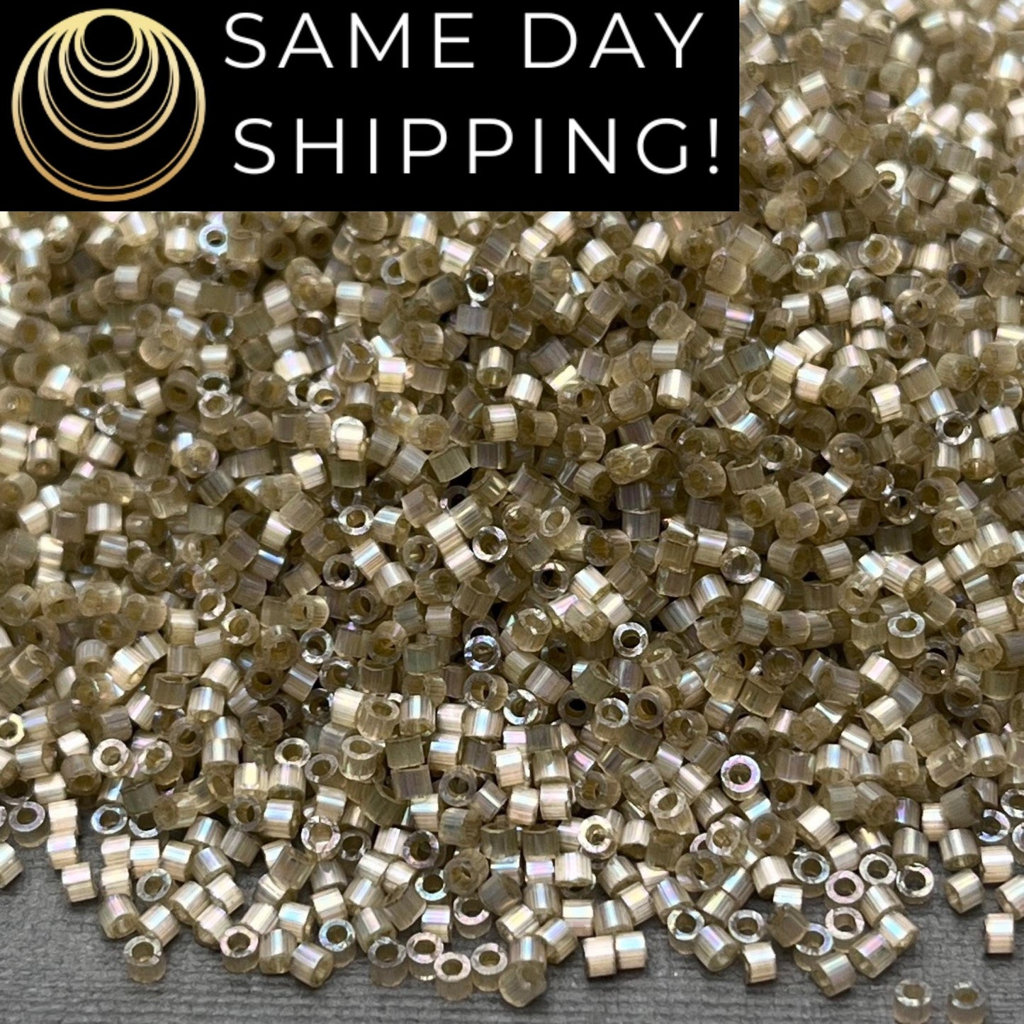 DB1876 (1 Gram -20 Grams) Miyuki Size 11/0 Delica Beads Silk Inside Dyed Cactus AB-Free Container! Same Day Shipping! DB-1876 DB 1876