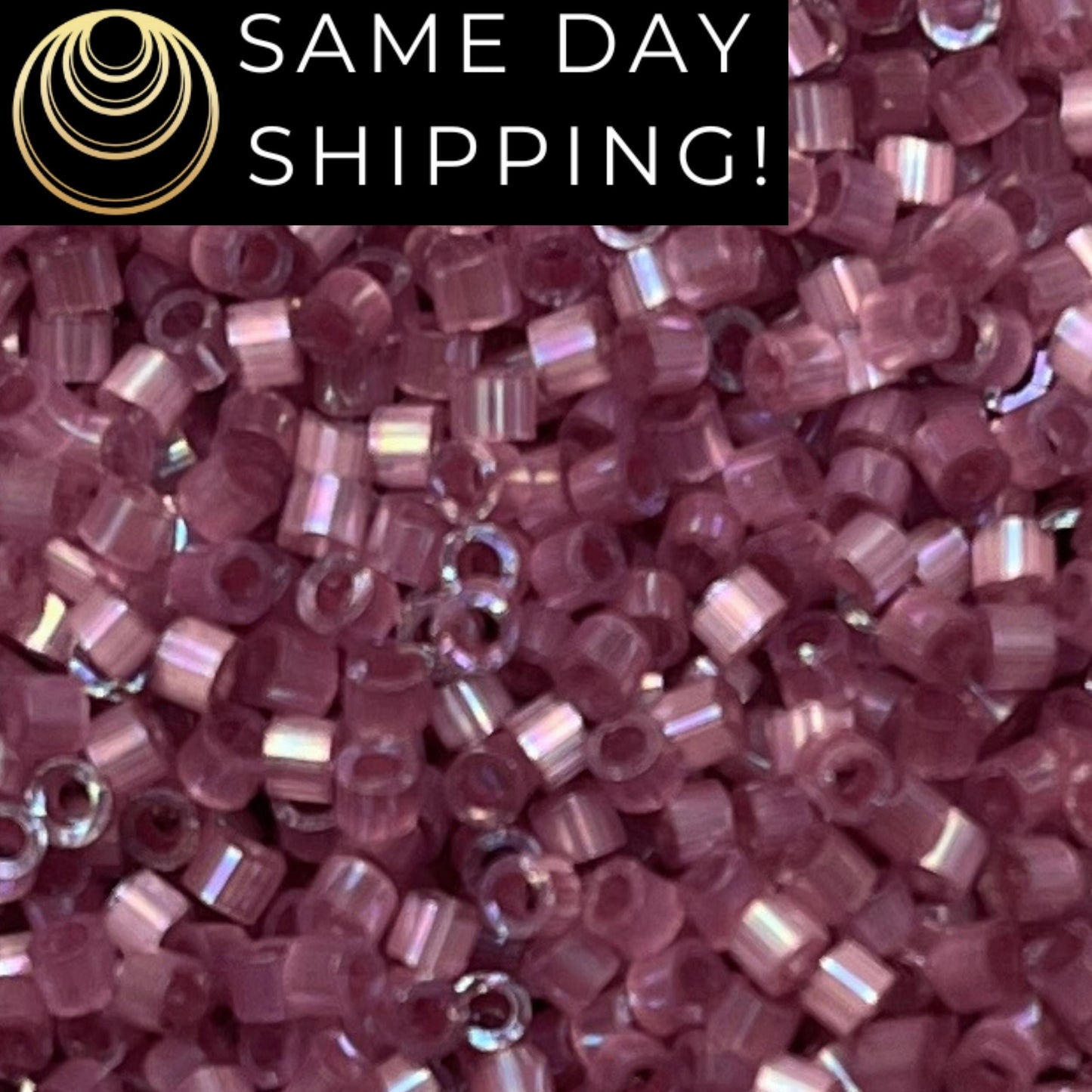 DB1880 (1 Gram -20 Grams) Miyuki Size 11/0 Delica Beads Silk Inside Dyed Hydrangea AB-Free Container! Same Day Shipping! DB-1880 DB 1880