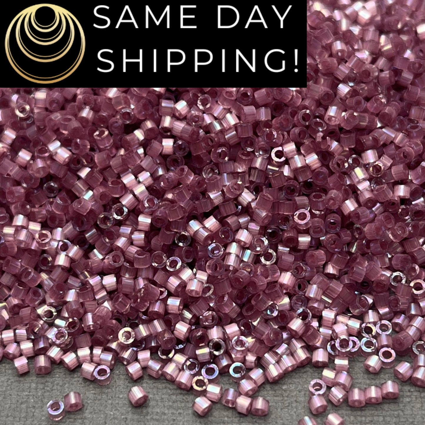 DB1880 (1 Gram -20 Grams) Miyuki Size 11/0 Delica Beads Silk Inside Dyed Hydrangea AB-Free Container! Same Day Shipping! DB-1880 DB 1880