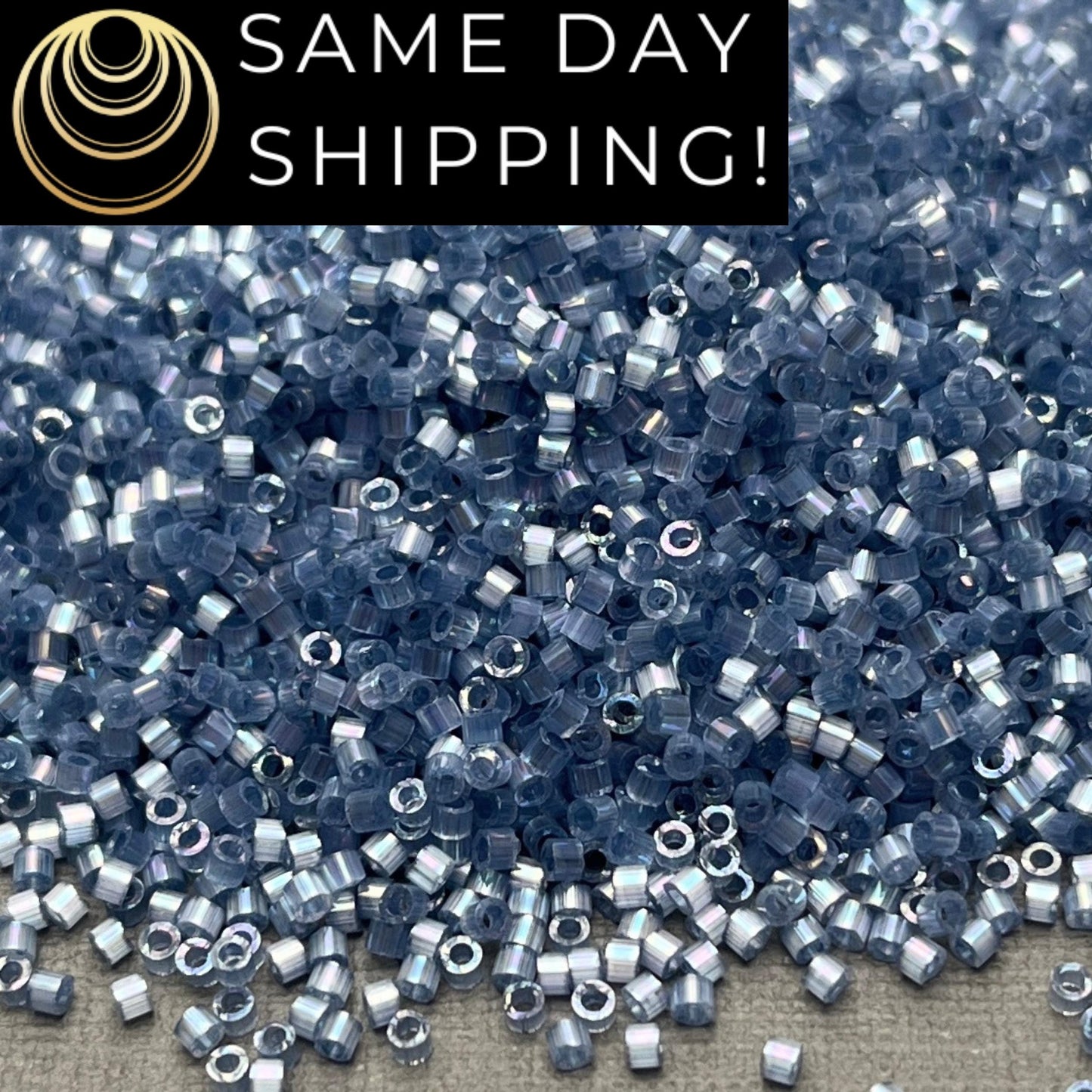 DB1882 (1 Gram -20 Grams) Miyuki Size 11/0 Delica Beads Silk Inside Dyed Dark Bayberry AB-Free Container! Same Day Shipping! DB-1882 DB 1882