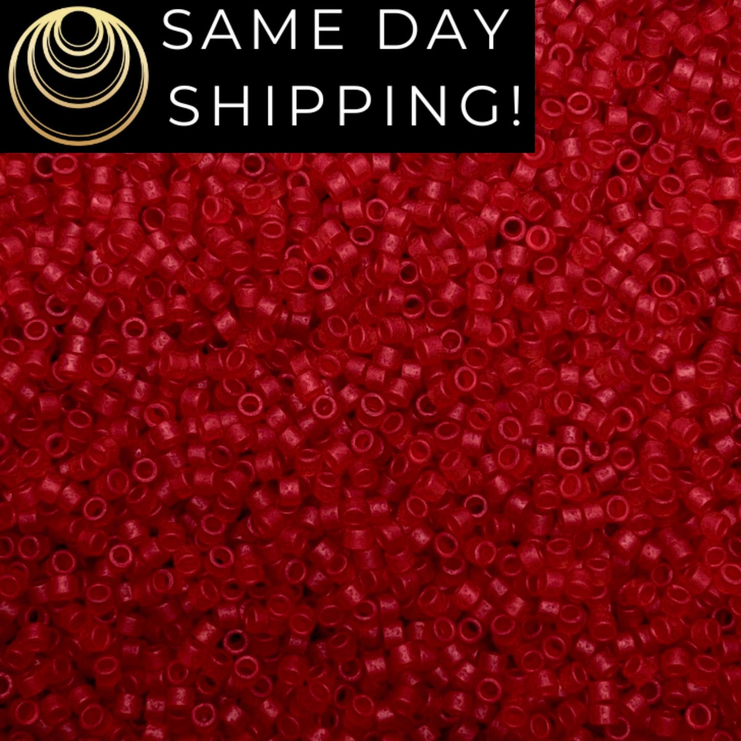 DB1262 (1 gram-20 grams) Miyuki Size 11/0 Delica Beads Matte Transparent Dark Cherry Red-Free Container! Same Day Shipping!