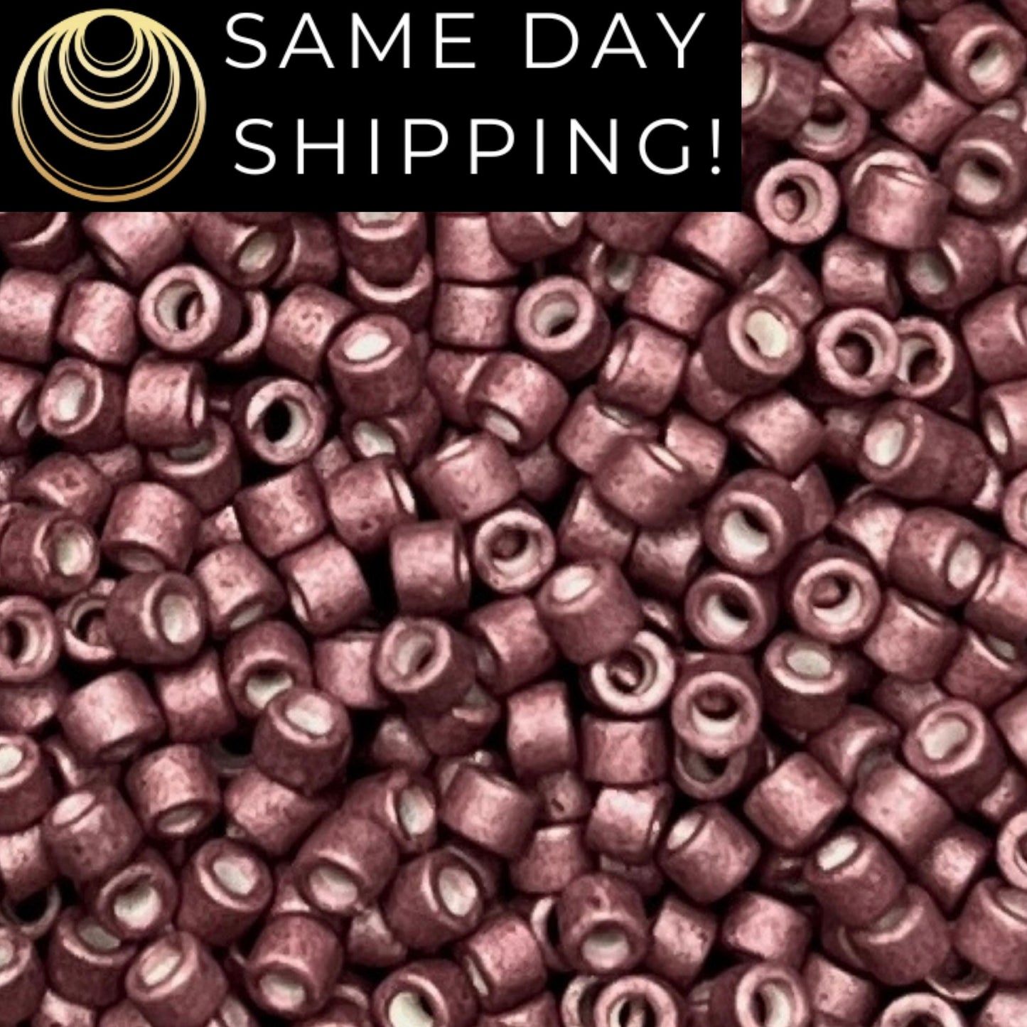 DB1167 (1 gram-20 grams) Miyuki Size 11/0 Delica Beads Galvanized Matte Berry-Free Container! Same Day Shipping!