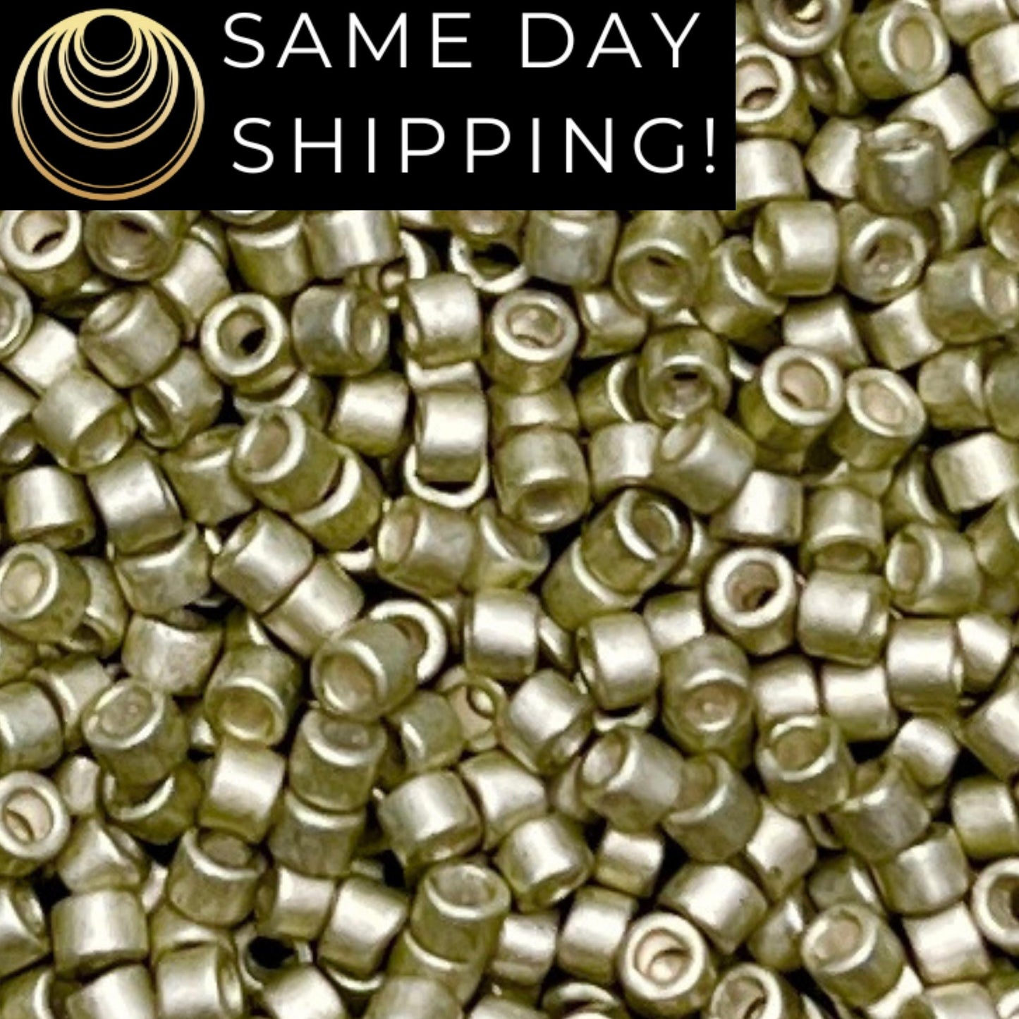 DB1181 (1 gram-20 grams) Miyuki Size 11/0 Delica Beads Galvanized Semi-Matte Aloe-Free Container! Same Day Shipping!