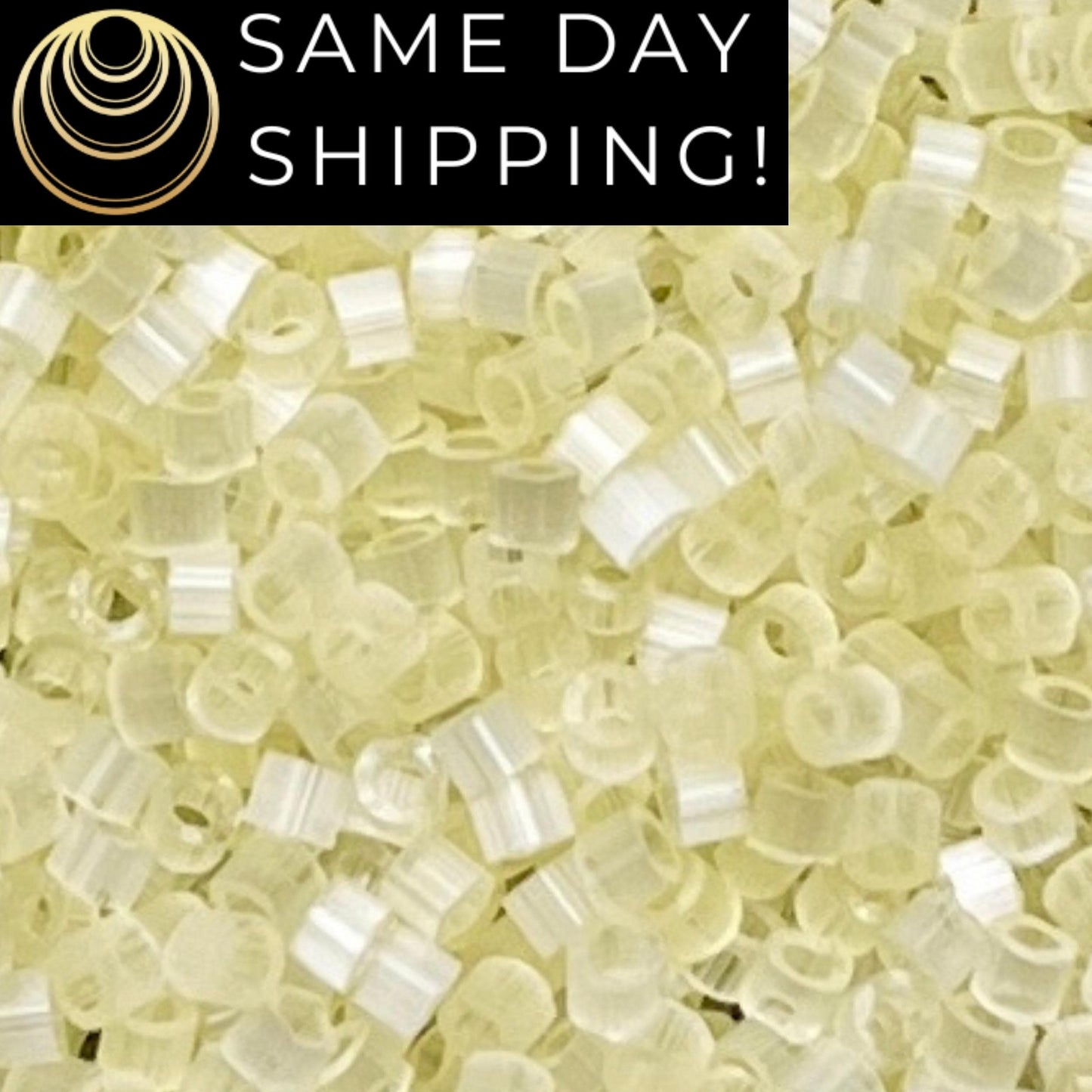 DB823 (1 Gram -20 Grams) Miyuki Size 11/0 Delica Beads Lemon Ice Silk Satin -Free Container! Same Day Shipping!