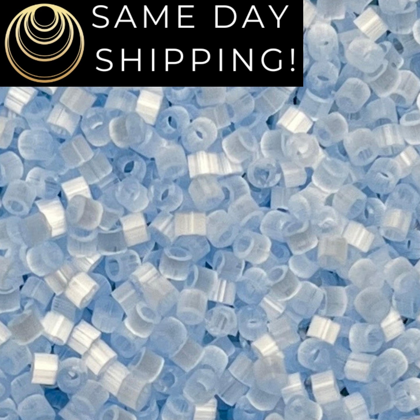 DB831 (1 Gram -20 Grams) Miyuki Size 11/0 Delica Beads Light Periwinkle Silk Satin -Free Container! Same Day Shipping!