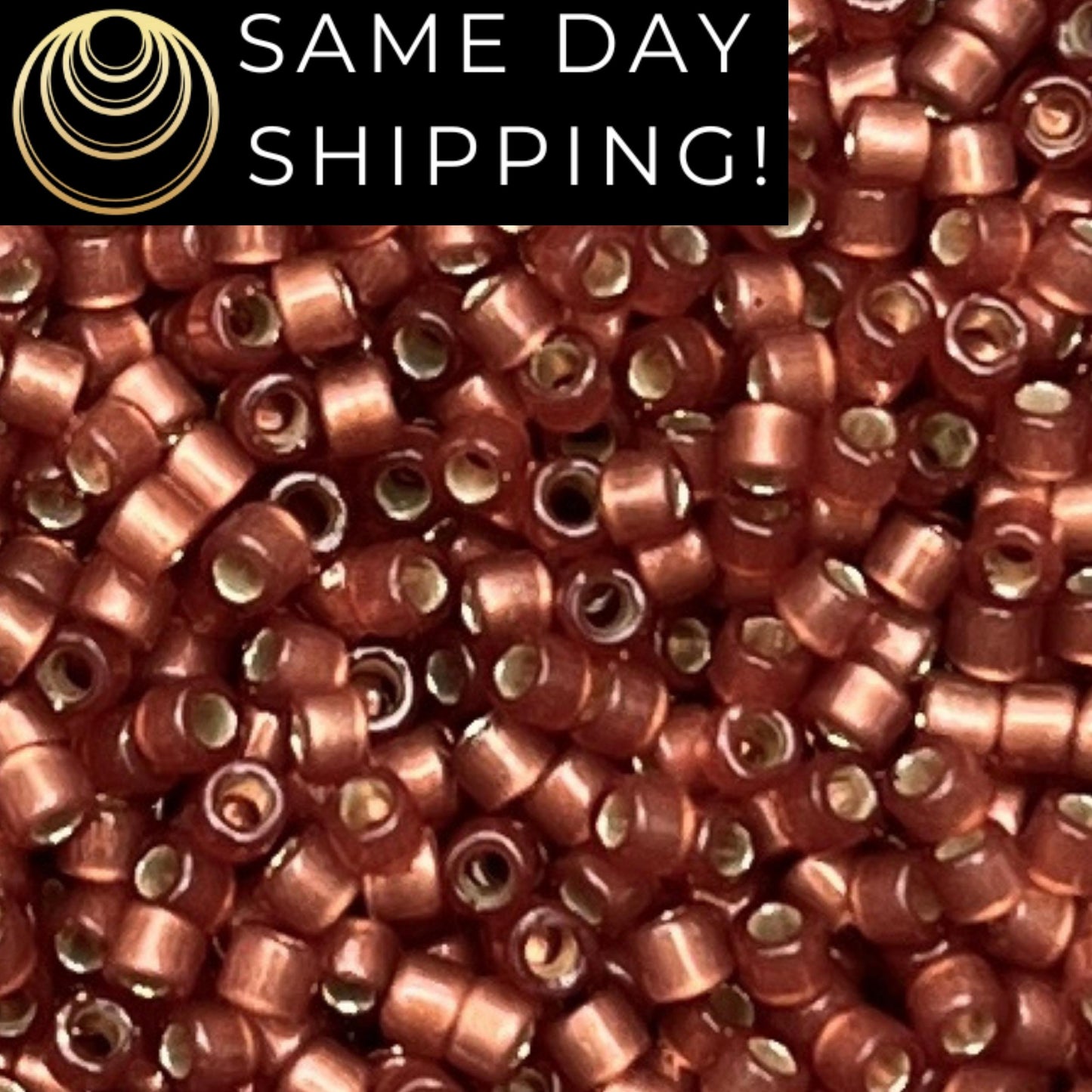 DB2179 (1 gram-20 grams) Miyuki Size 11/0 Delica Beads Semi-Frosted Duracoat Silver Lined Magenta-Free Container! Same Day Shipping!