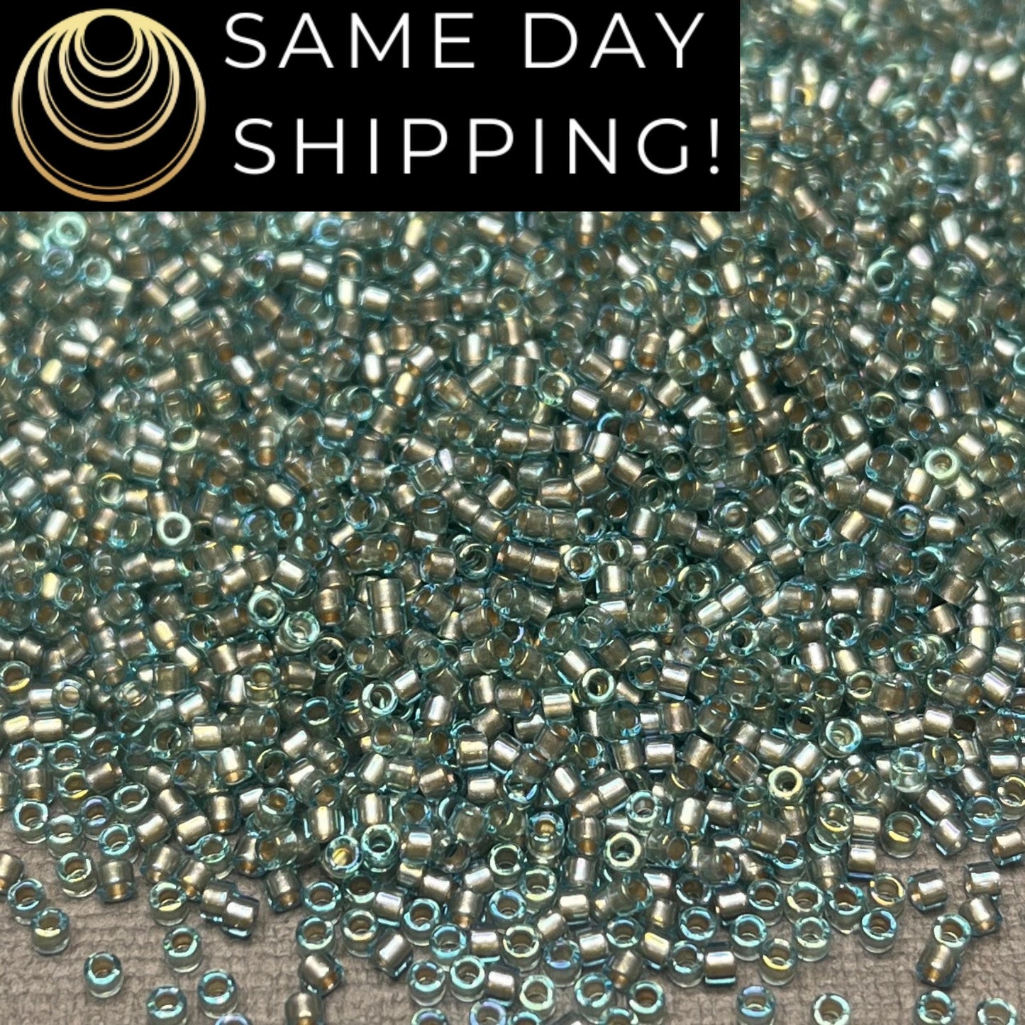 DB2379 (1 gram-20 grams) Miyuki Size 11/0 Delica Beads Inside Dyed Eucalyptus-Free Container! Same Day Shipping!
