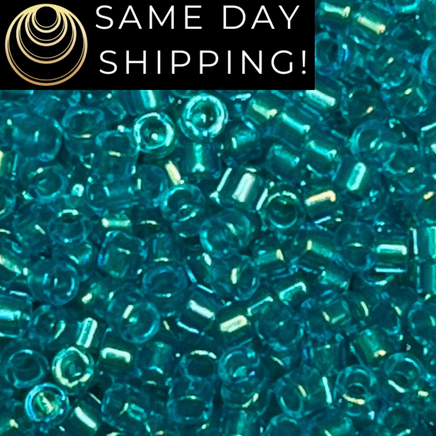 DB2380 (1 gram-20 grams) Miyuki Size 11/0 Delica Beads Inside Dyed Teal-Free Container! Same Day Shipping!