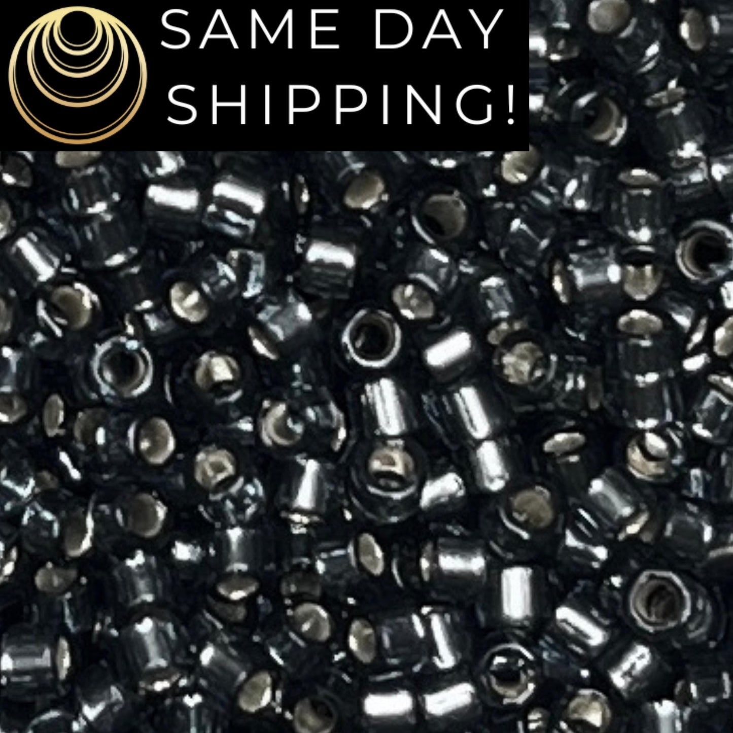 DB2166 (1 gram-20 grams) Miyuki Size 11/0 Delica Beads Duracoat Silver Lined Dyed Blue Steel-Free Container! Same Day Shipping!