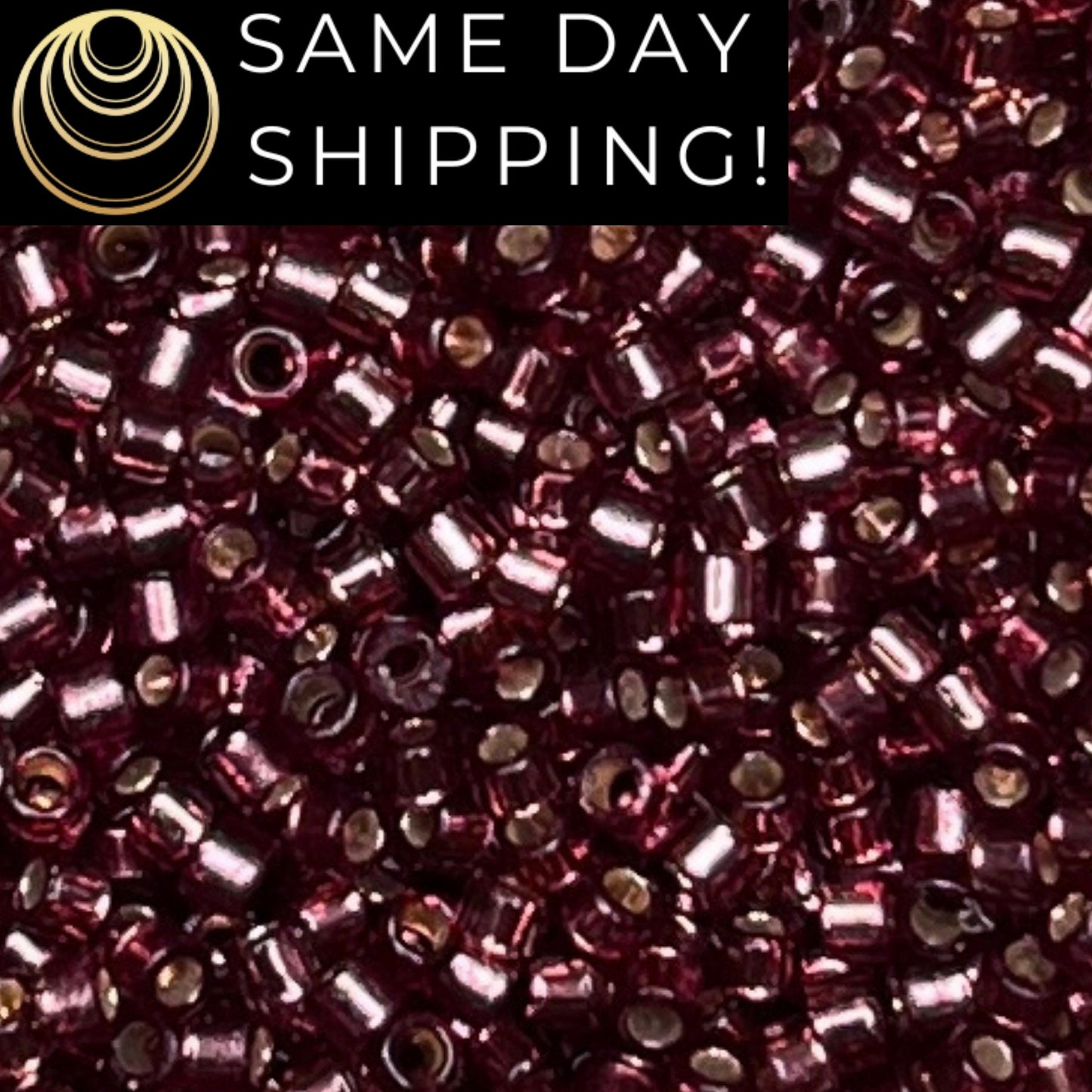 DB2170 (1 gram-20 grams) Miyuki Size 11/0 Delica Beads Duracoat Silver Lined Dyed Raisin-Free Container! Same Day Shipping!