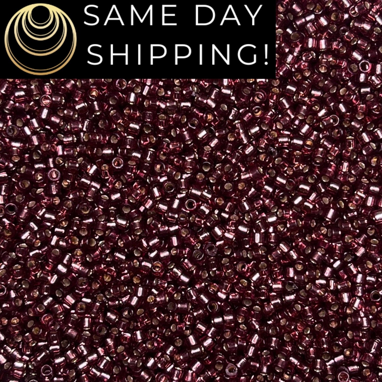 DB2170 (1 gram-20 grams) Miyuki Size 11/0 Delica Beads Duracoat Silver Lined Dyed Raisin-Free Container! Same Day Shipping!