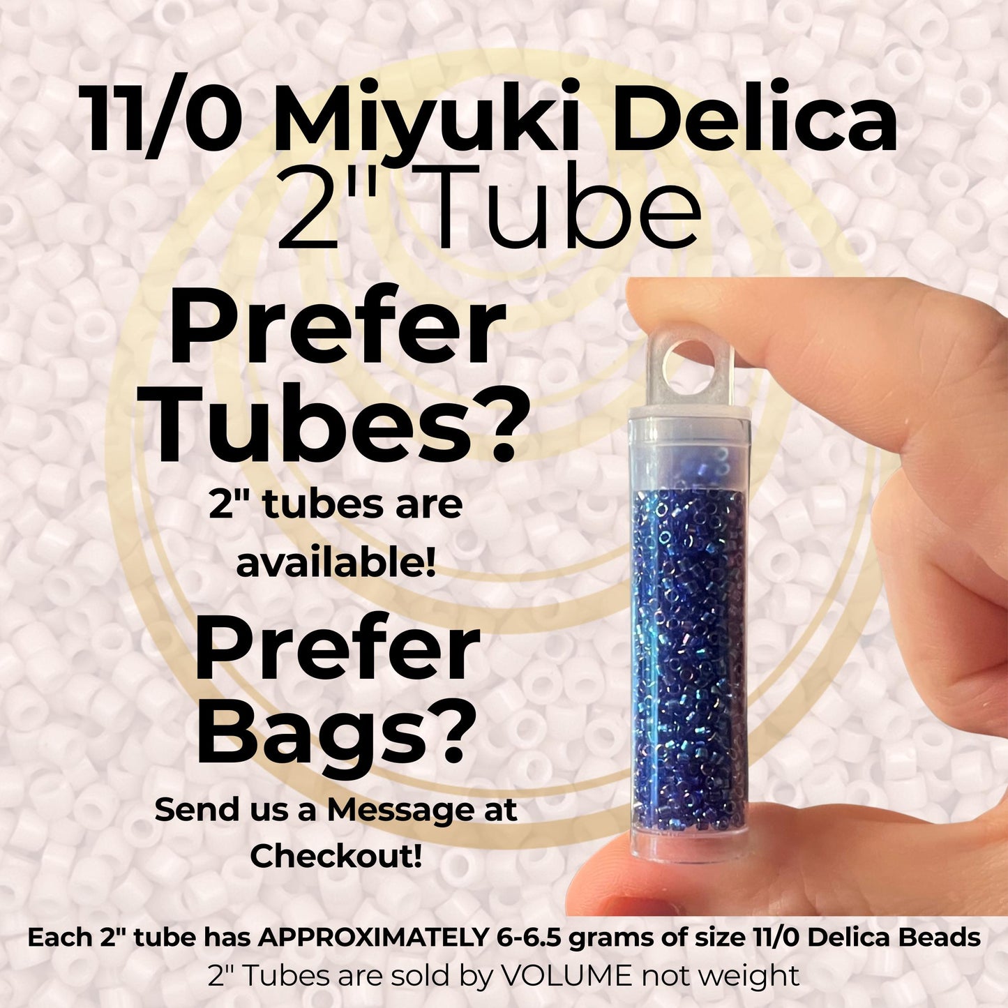 DB2524 (1 gram-20 grams) Miyuki Size 11/0 Delica Beads 24 kt Gold Lined Champagne-Free Container! Same Day Shipping!