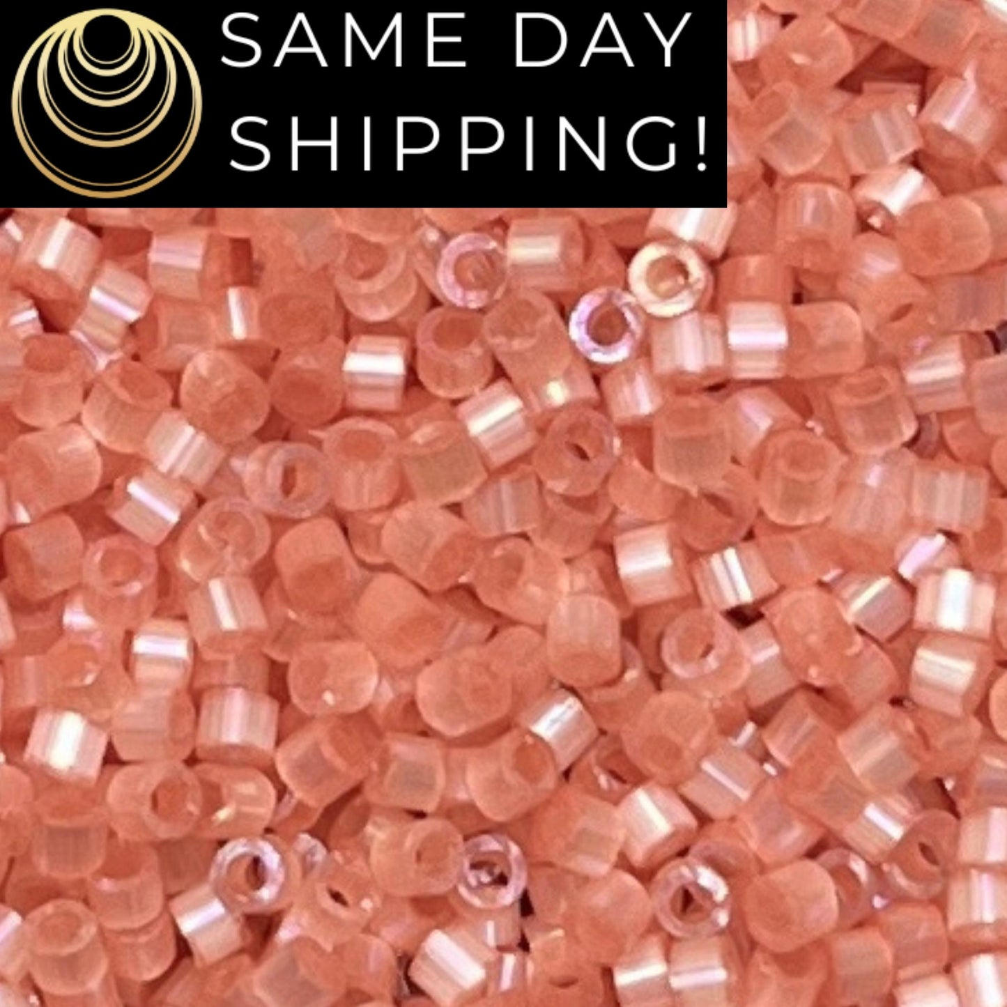 DB1863 (1 Gram -20 Grams) Miyuki Size 11/0 Delica Beads Silk Inside Dyed Cinnamon AB-Free Container! Same Day Shipping! DB-1863