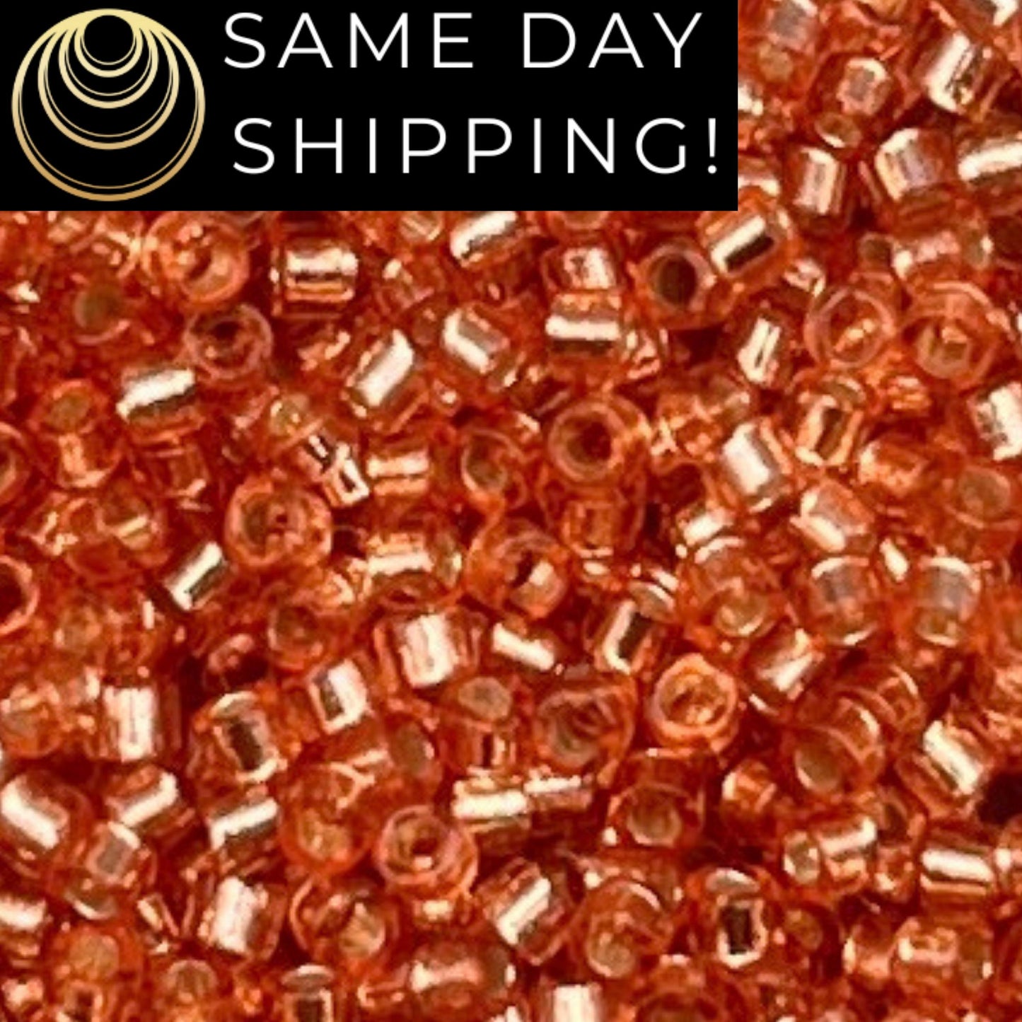 DB2151 (1 gram-20 grams) Miyuki Size 11/0 Delica Beads Duracoat Silver Lined Dyed Rose Copper-Free Container! Same Day Shipping!