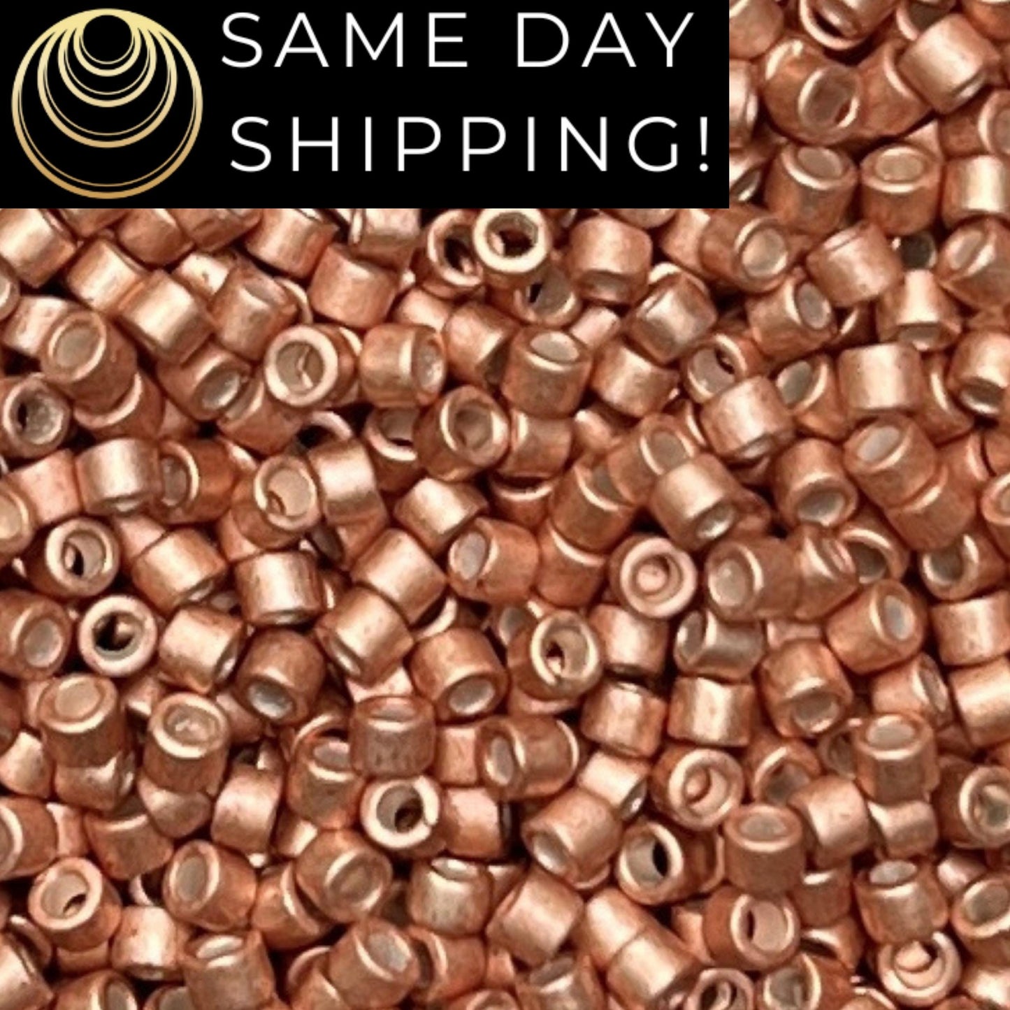 DB1155 (1 gram-20 grams) Miyuki Size 11/0 Delica Beads Galvanized Semi-Matte Muscat-Free Container! Same Day Shipping!