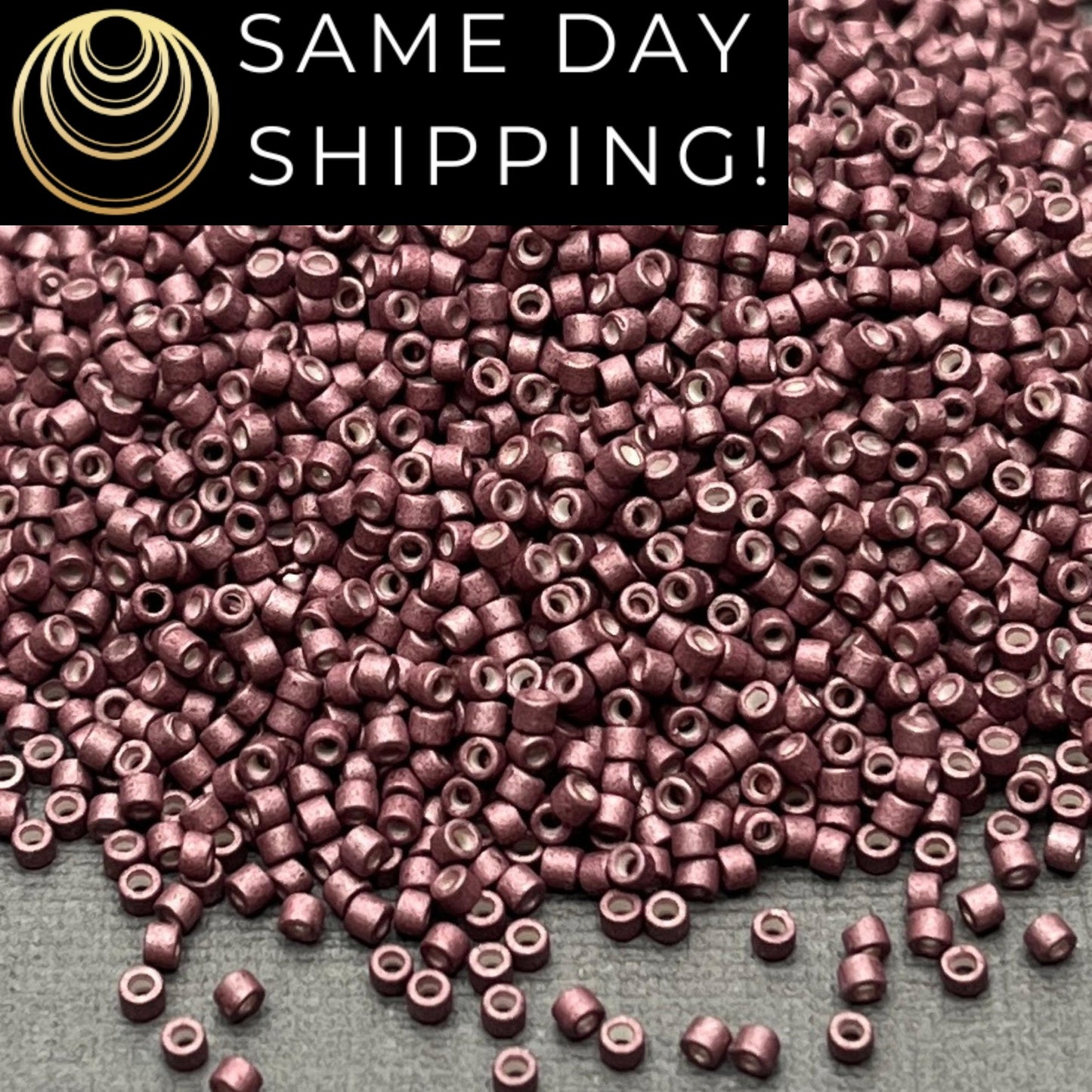 DB1167 (1 gram-20 grams) Miyuki Size 11/0 Delica Beads Galvanized Matte Berry-Free Container! Same Day Shipping!