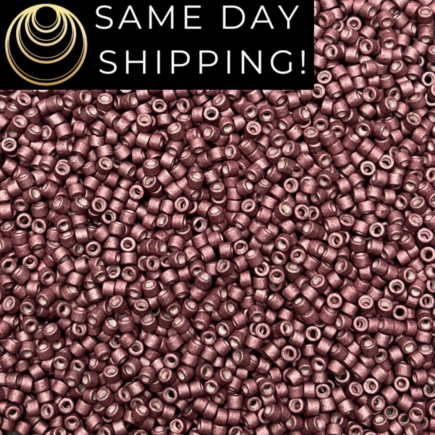DB1167 (1 gram-20 grams) Miyuki Size 11/0 Delica Beads Galvanized Matte Berry-Free Container! Same Day Shipping!