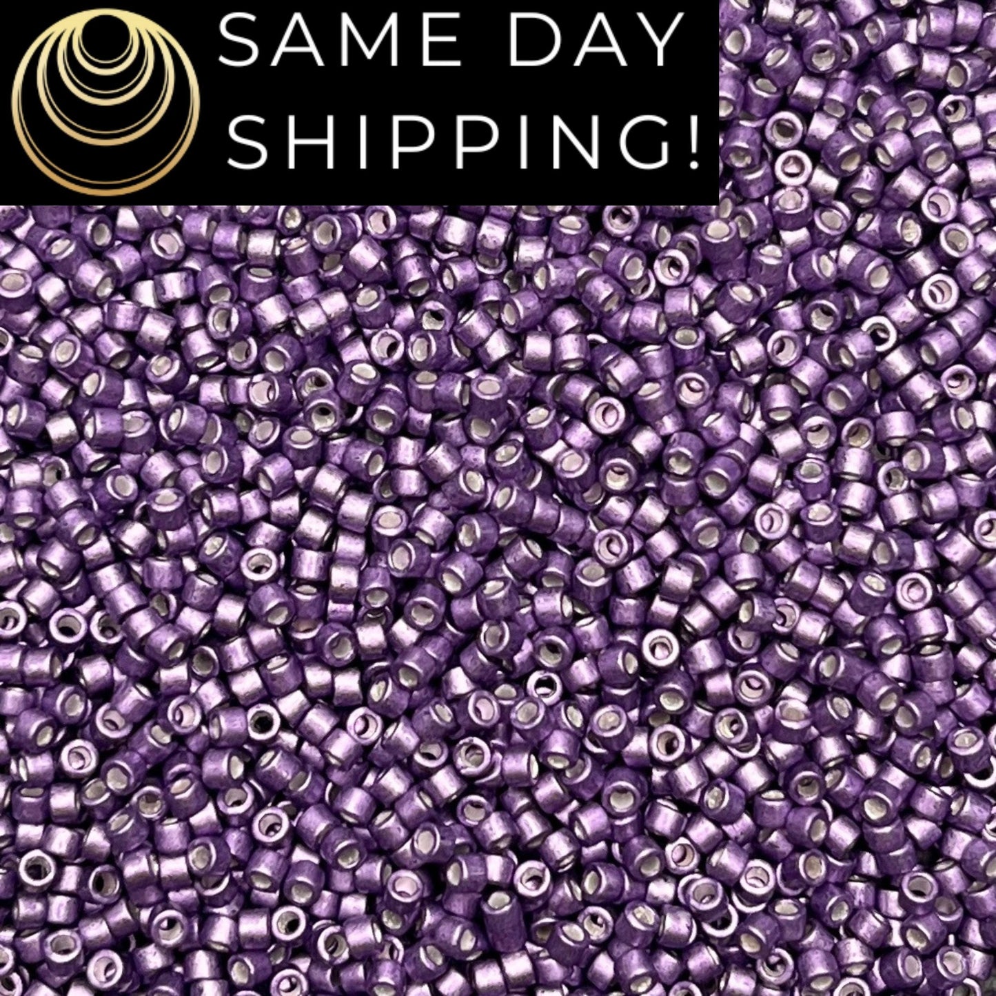 DB1185 (1 gram-20 grams) Miyuki Size 11/0 Delica Beads Galvanized Semi-Matte Eggplant-Free Container! Same Day Shipping!