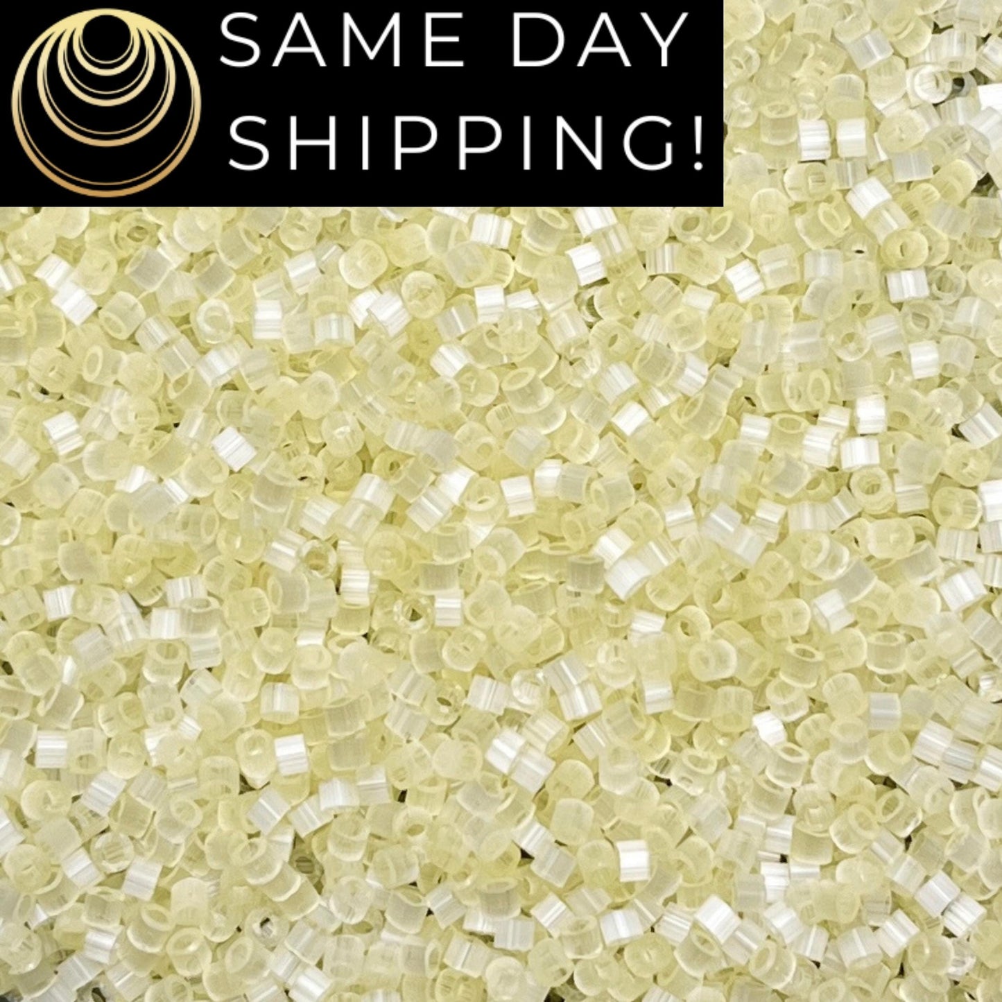 DB823 (1 Gram -20 Grams) Miyuki Size 11/0 Delica Beads Lemon Ice Silk Satin -Free Container! Same Day Shipping!
