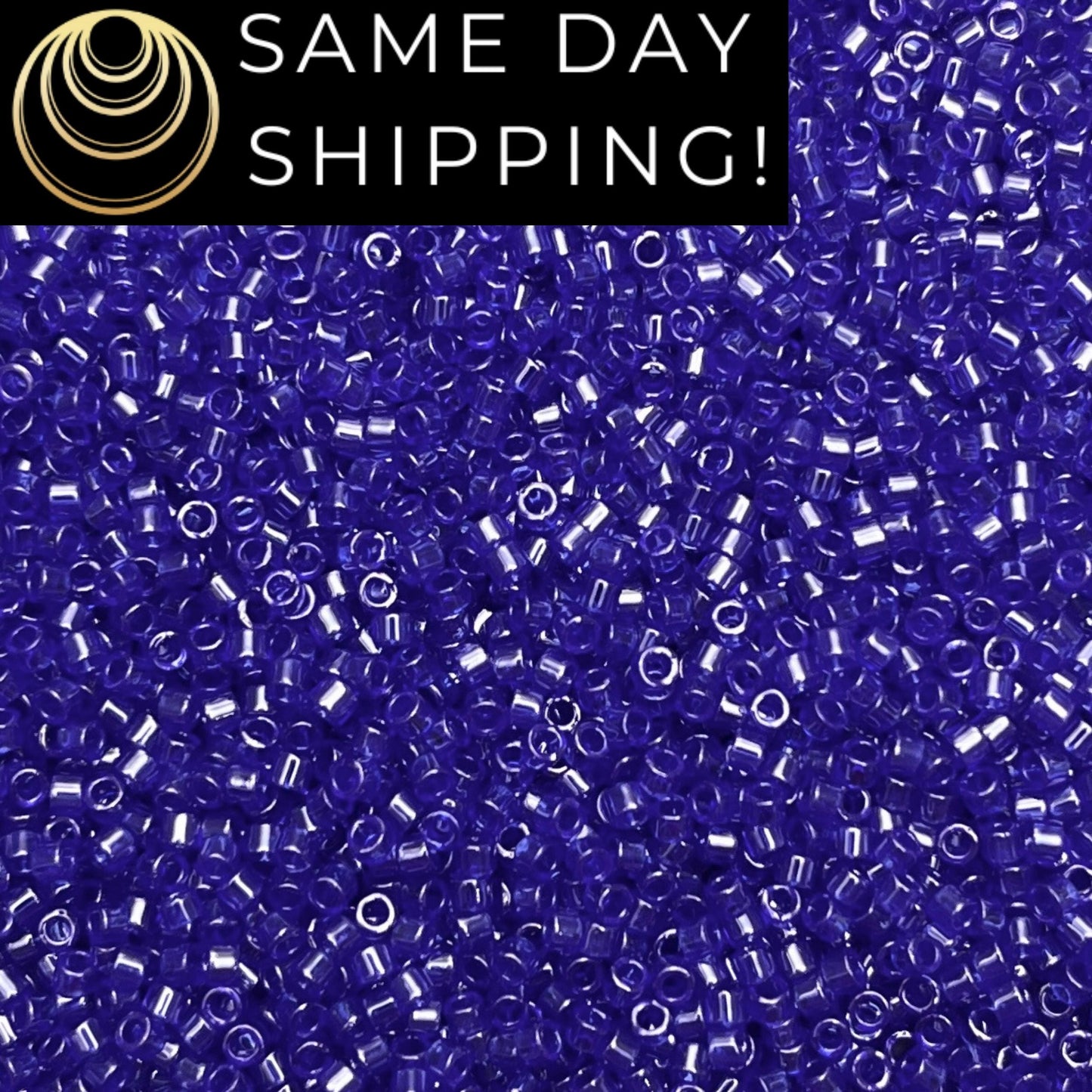 DB1896 (1 gram-20 grams) Miyuki Size 11/0 Delica Beads Dark Azure Blue-Free Container! Same Day Shipping!