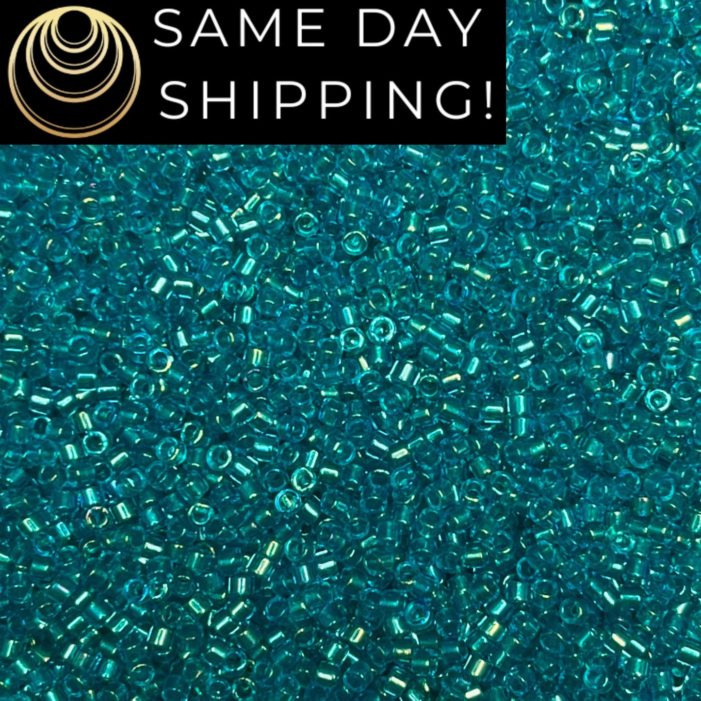 DB2380 (1 gram-20 grams) Miyuki Size 11/0 Delica Beads Inside Dyed Teal-Free Container! Same Day Shipping!