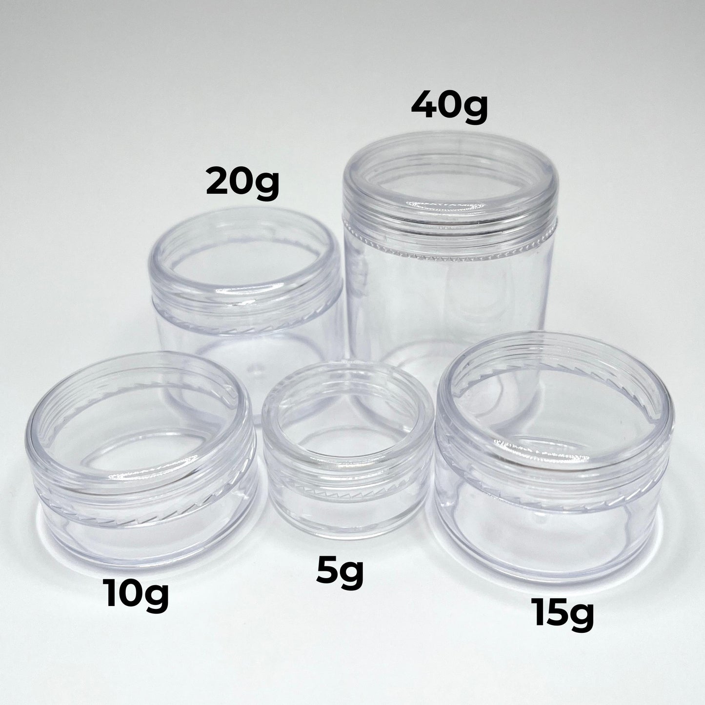 20 gram Clear Seed Bead Storage Containers
