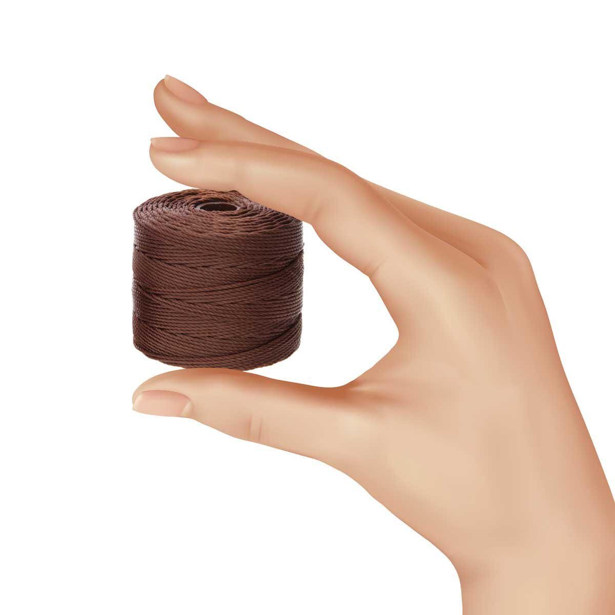 Copper #19 S-Lon Bead Cord TEX 210 77yd 0.5mm, 1 Spool