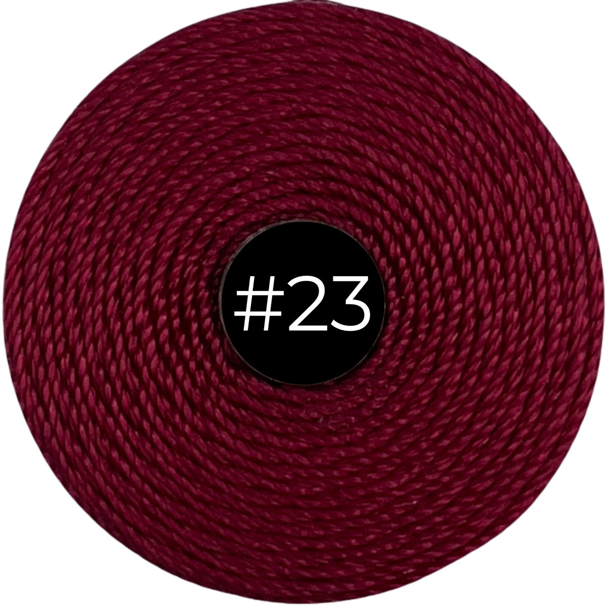 Dark Red #23 S-Lon Bead Cord TEX 210 77yd 0.5mm