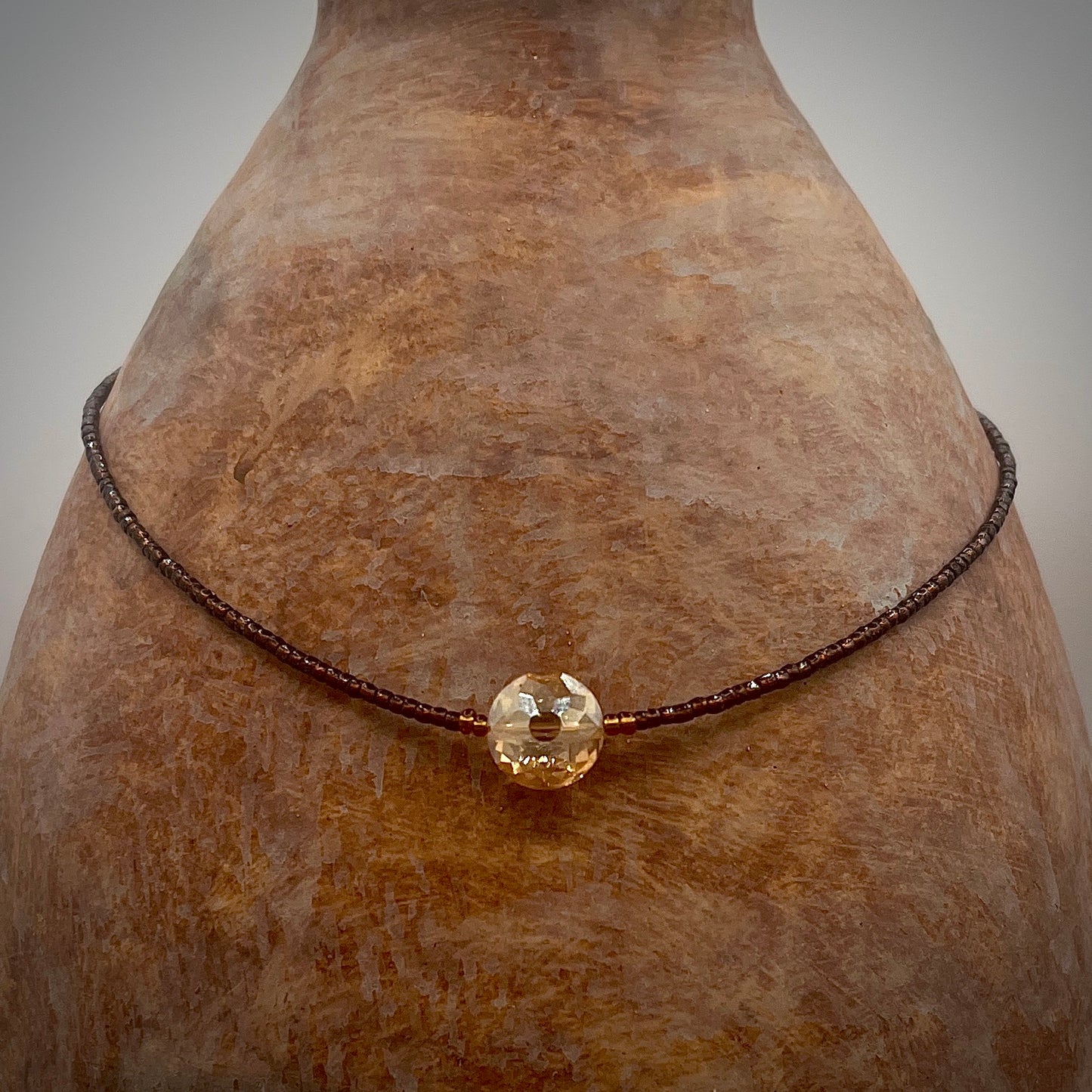 Emily's Roaring Twenties Bronze Choker Necklace