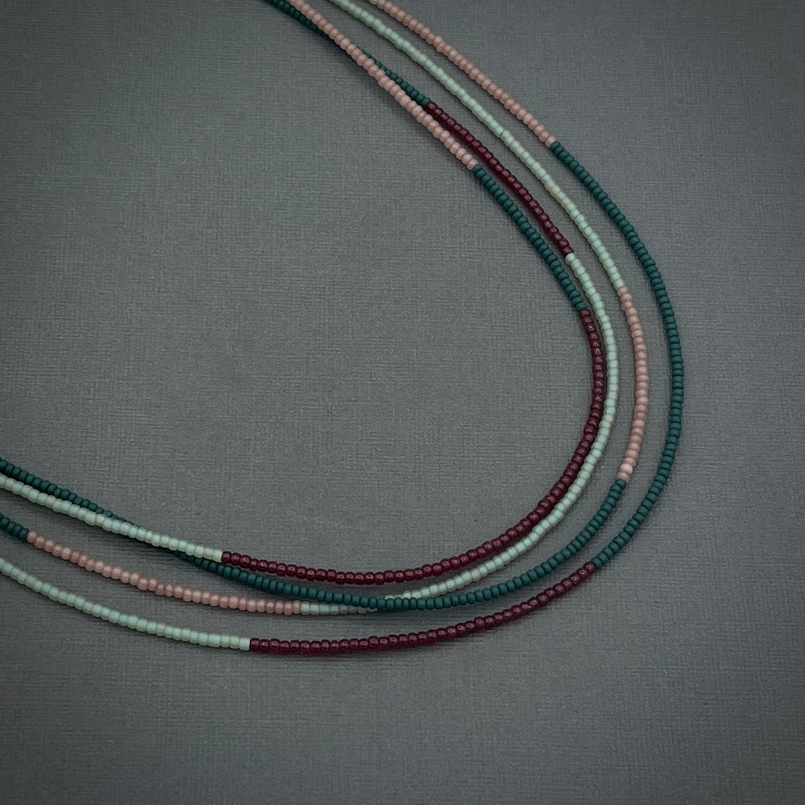 Minimal, Modern, Versatile, Layerable Multicolored Beaded Necklace