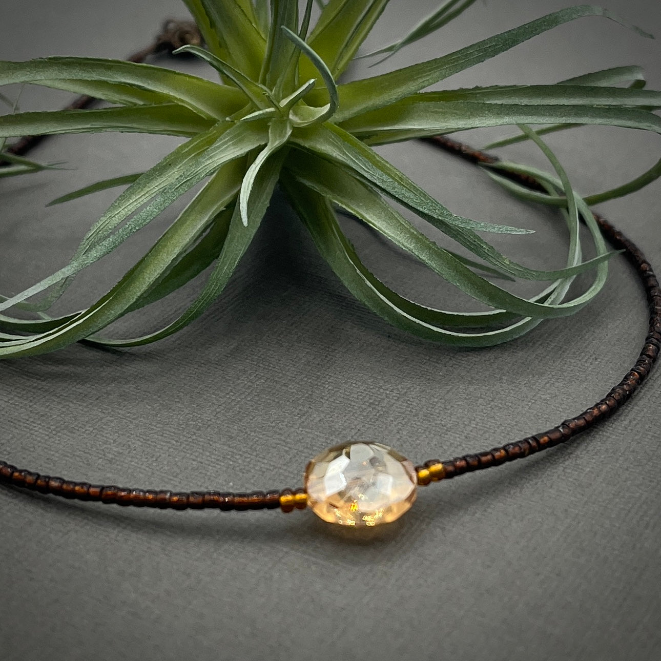 Emily's Roaring Twenties Bronze Choker Necklace