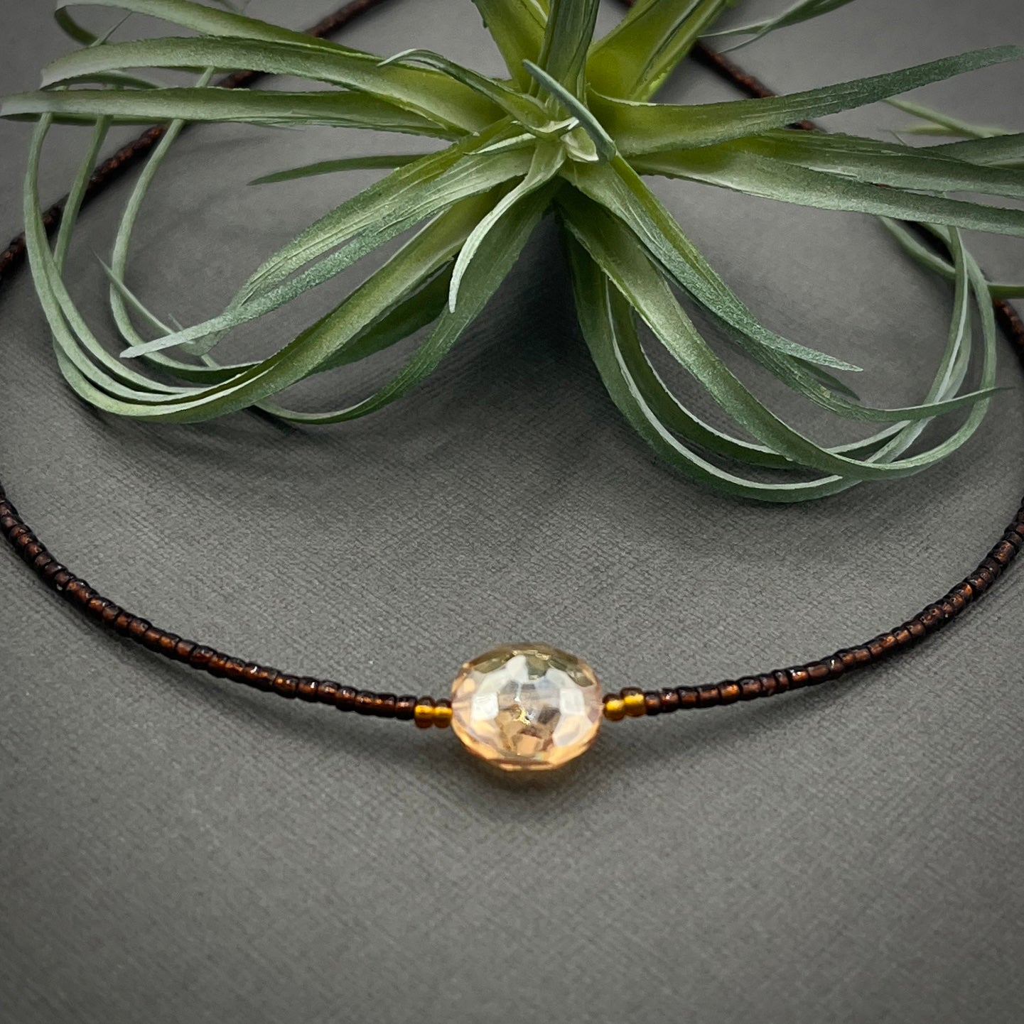 Emily's Roaring Twenties Bronze Choker Necklace