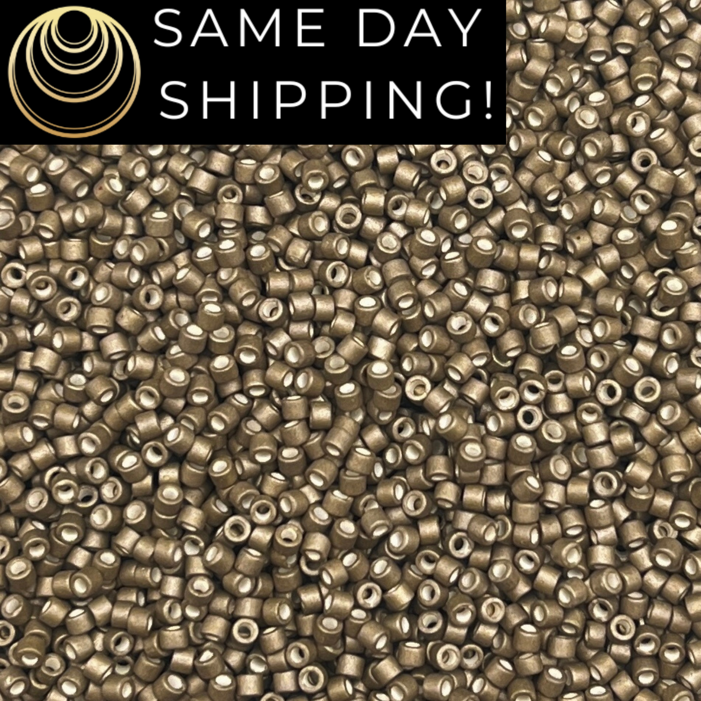 DB1169 SAME DAY SHIPPING! 1-20 Grams Miyuki 11/0 Delica Beads Galvanized Matte Pewter -Free Container!