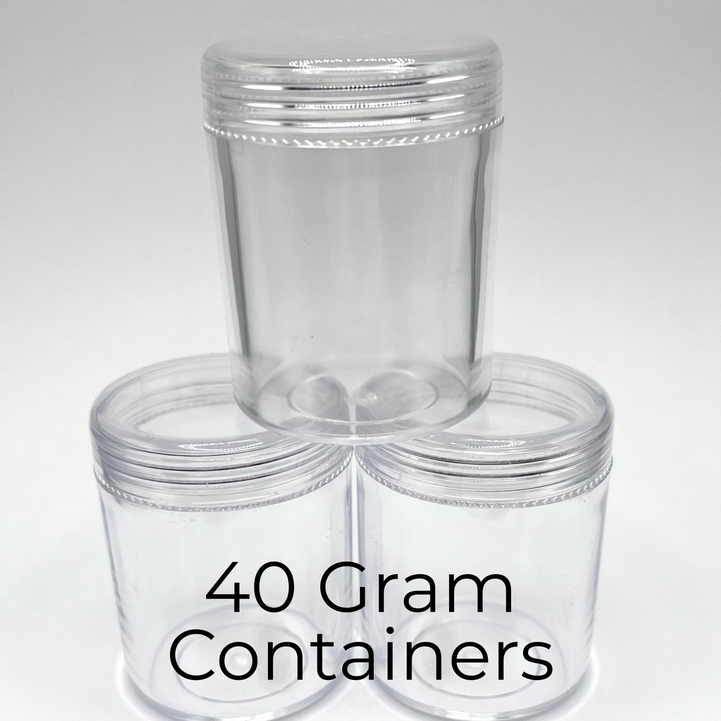 40 gram Clear Seed Bead Storage Containers