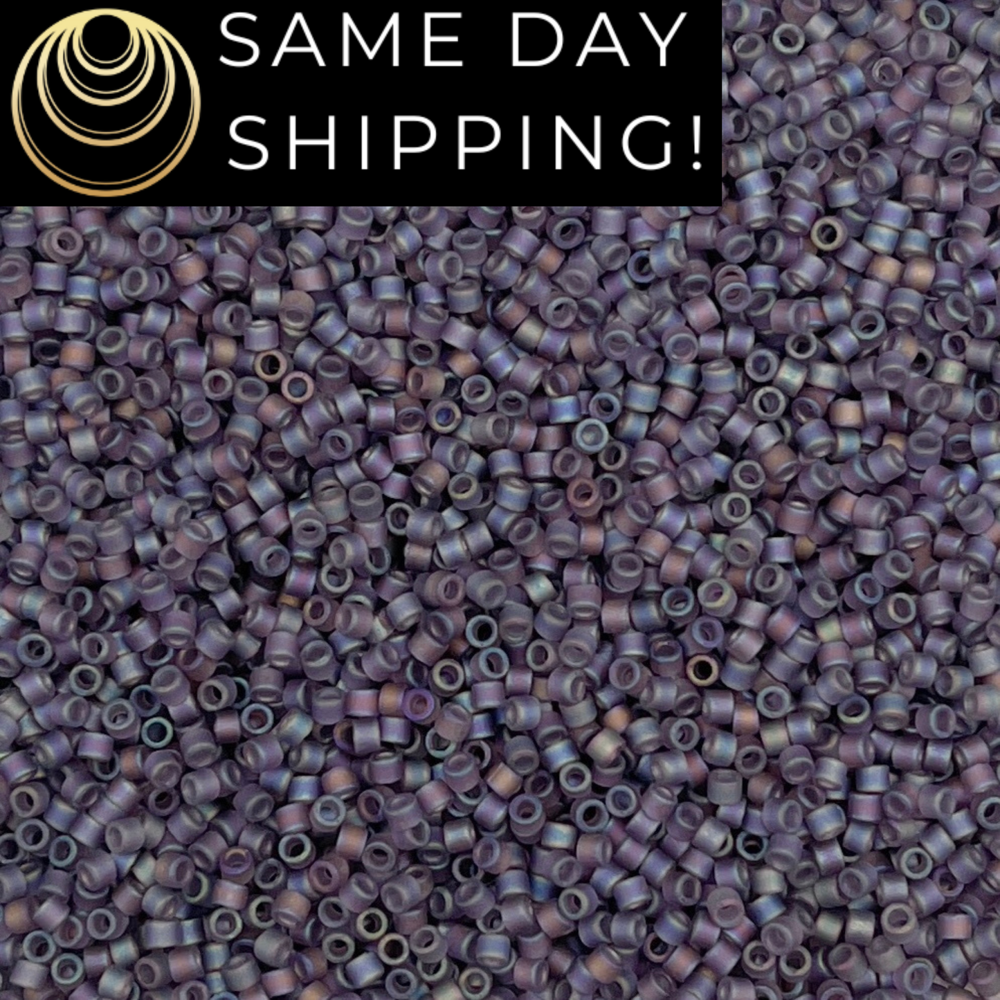 DB0870 11/0 Miyuki Delica Beads Matte Transparent Light Amethyst AB