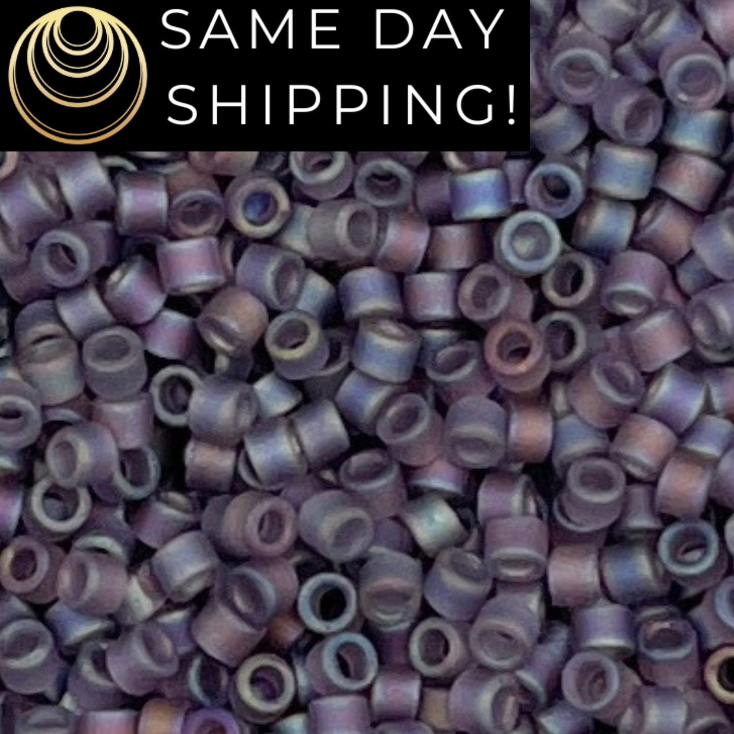 DB0870 11/0 Miyuki Delica Beads Matte Transparent Light Amethyst AB