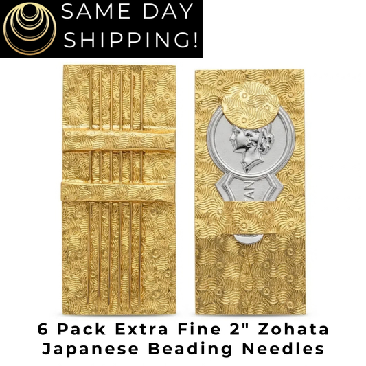 6 pack 2" Japanese Extra Fine Beading Needles