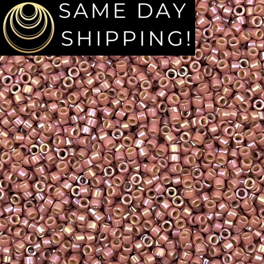 DB2271 11/0 Miyuki Delica Beads Glazed Opaque Sparkle Mauve